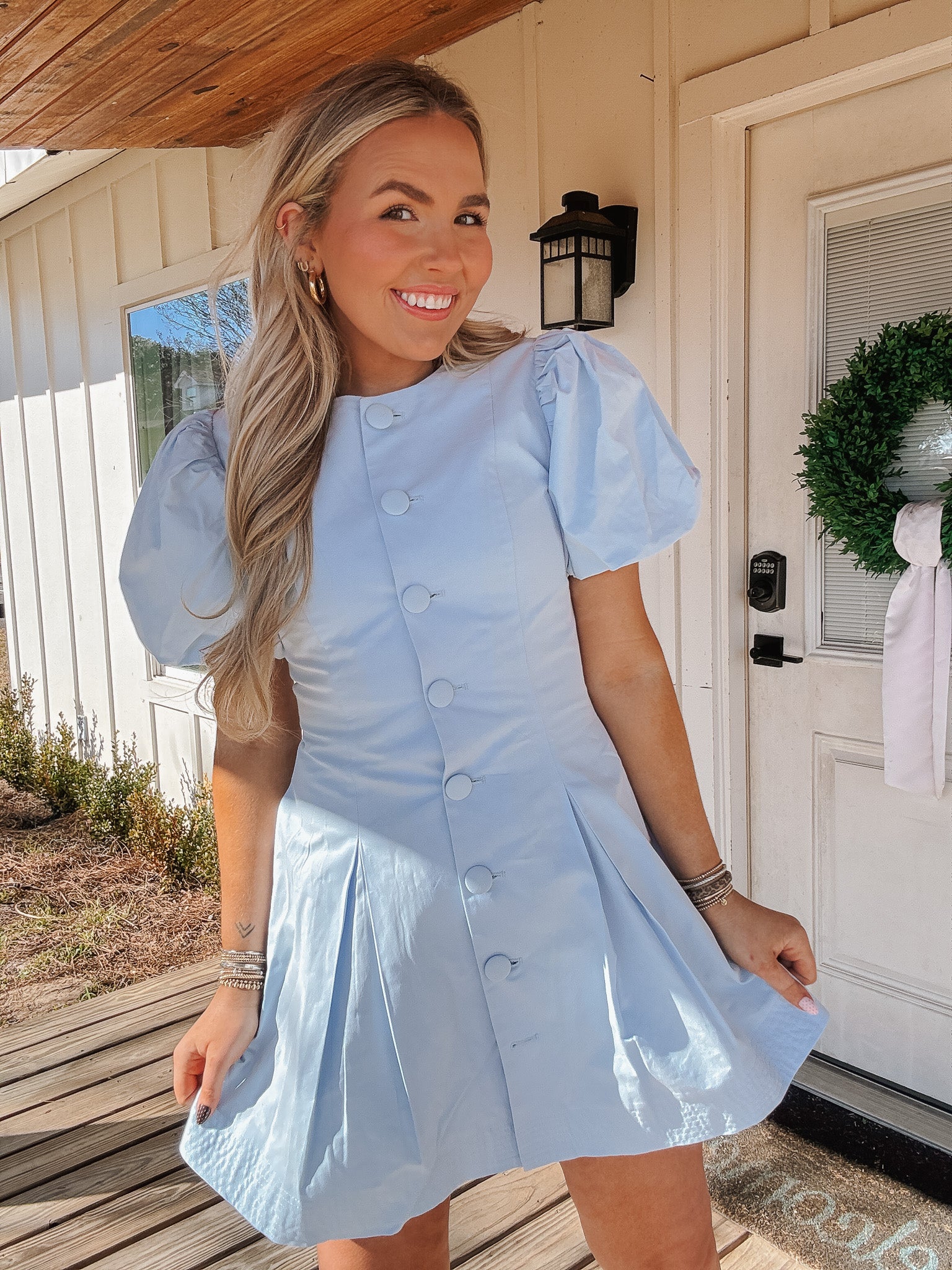 Darling Touch Dress in Baby Blue