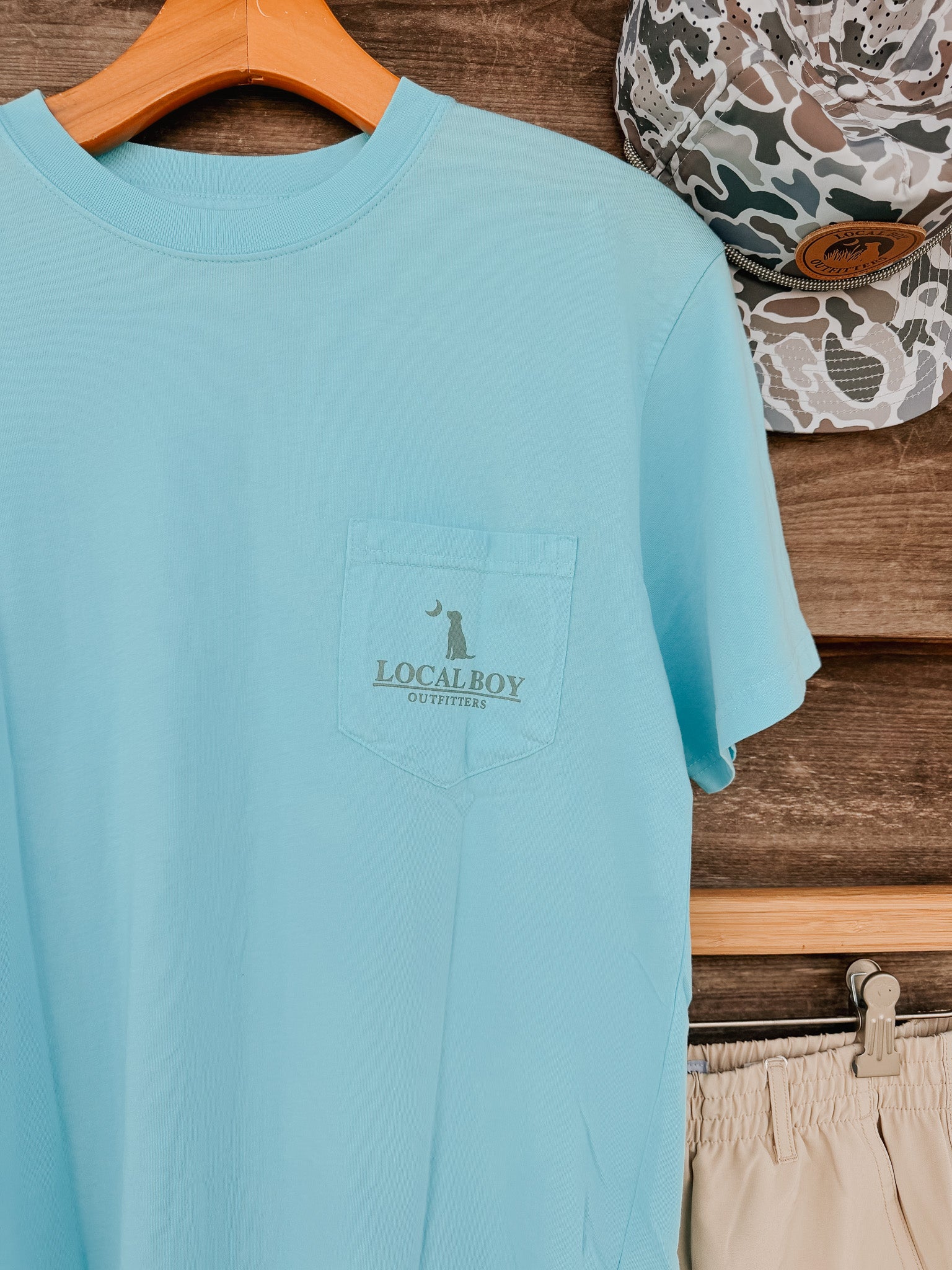 Local Boy Fish Camo Diamond Crest T-Shirt