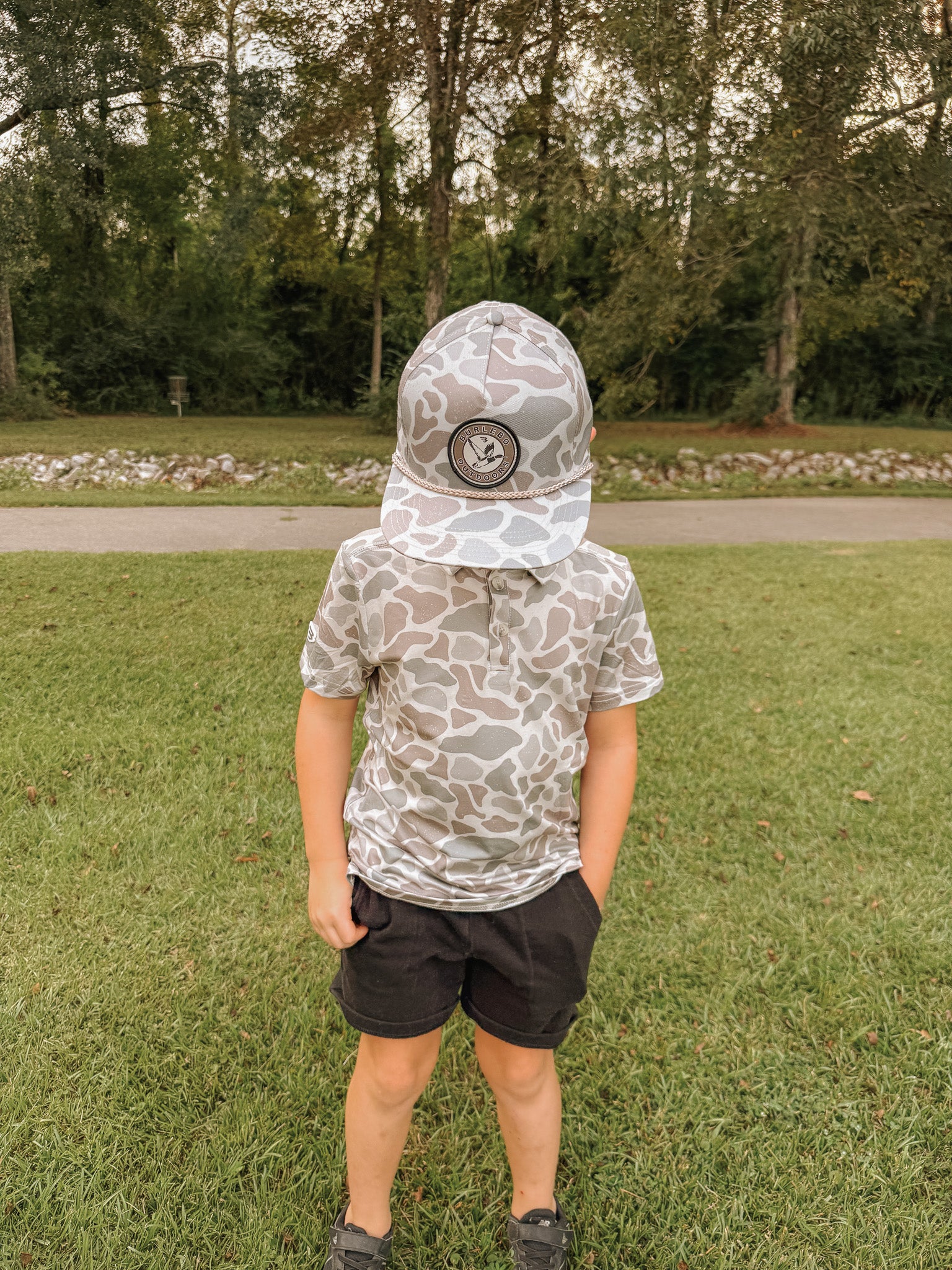 Burlebo Youth Polo in Classic Deer Camo
