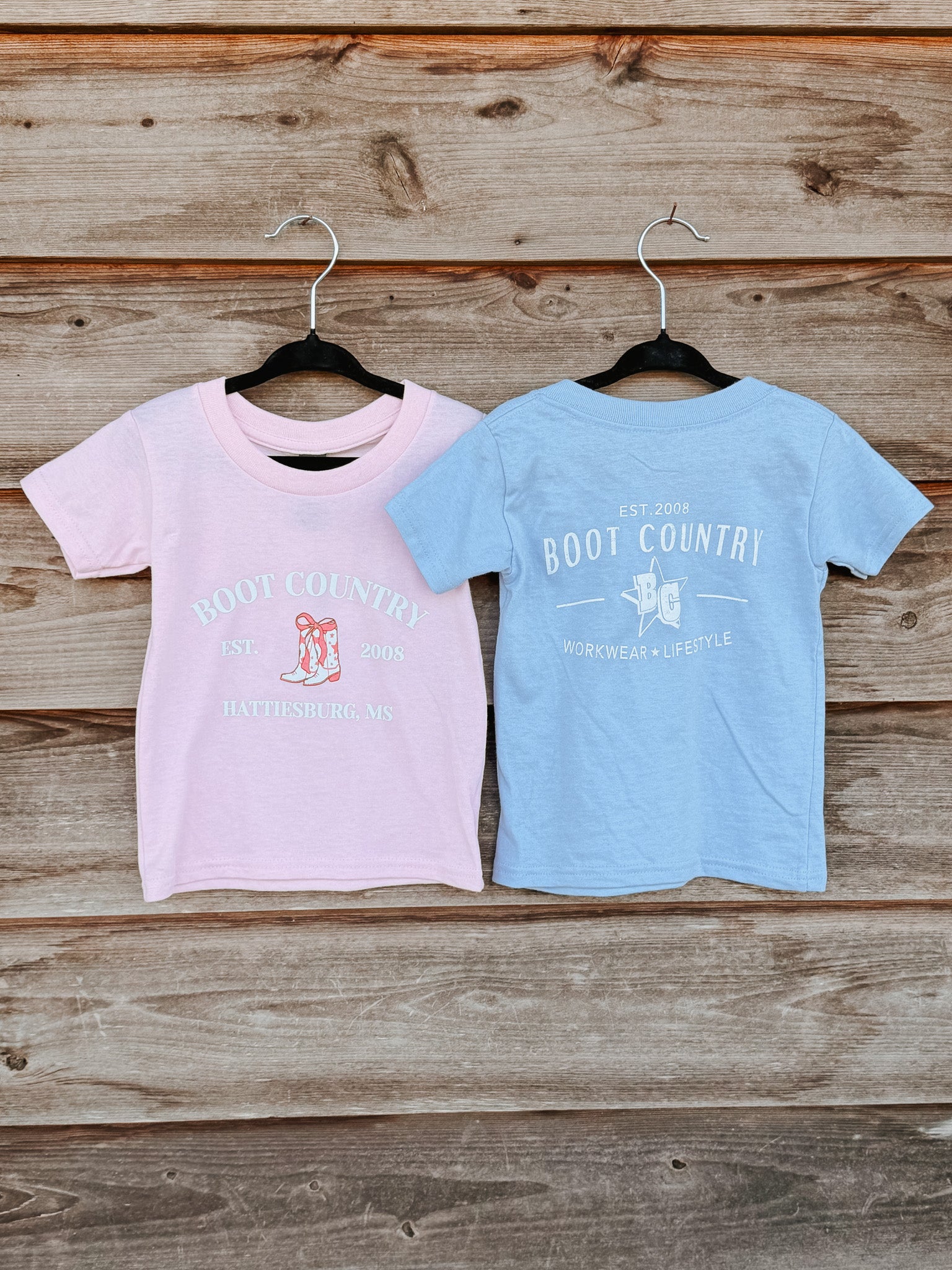 Youth Boot Country Tee in Blue