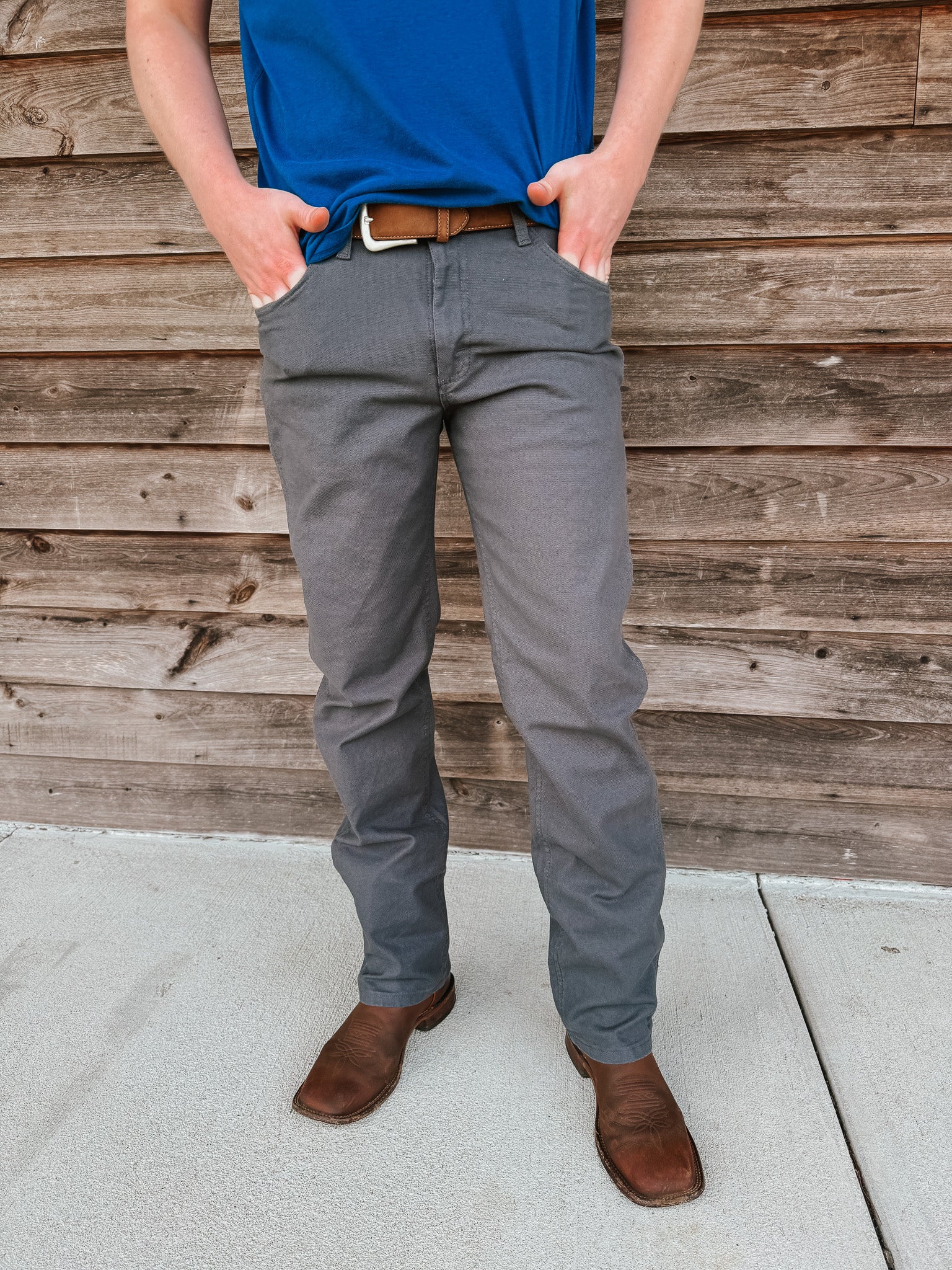 Men's Wrangler Premium Performance Tough Comfort Cowboy Cut® Regular Fit Canvas Jean