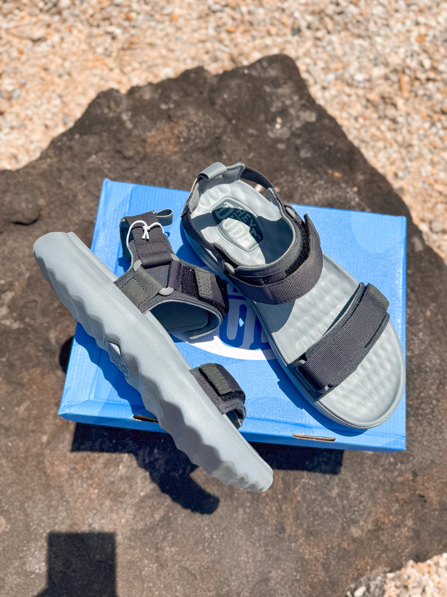 Men's Hey Dude Carson Sandal Sport Mode Black