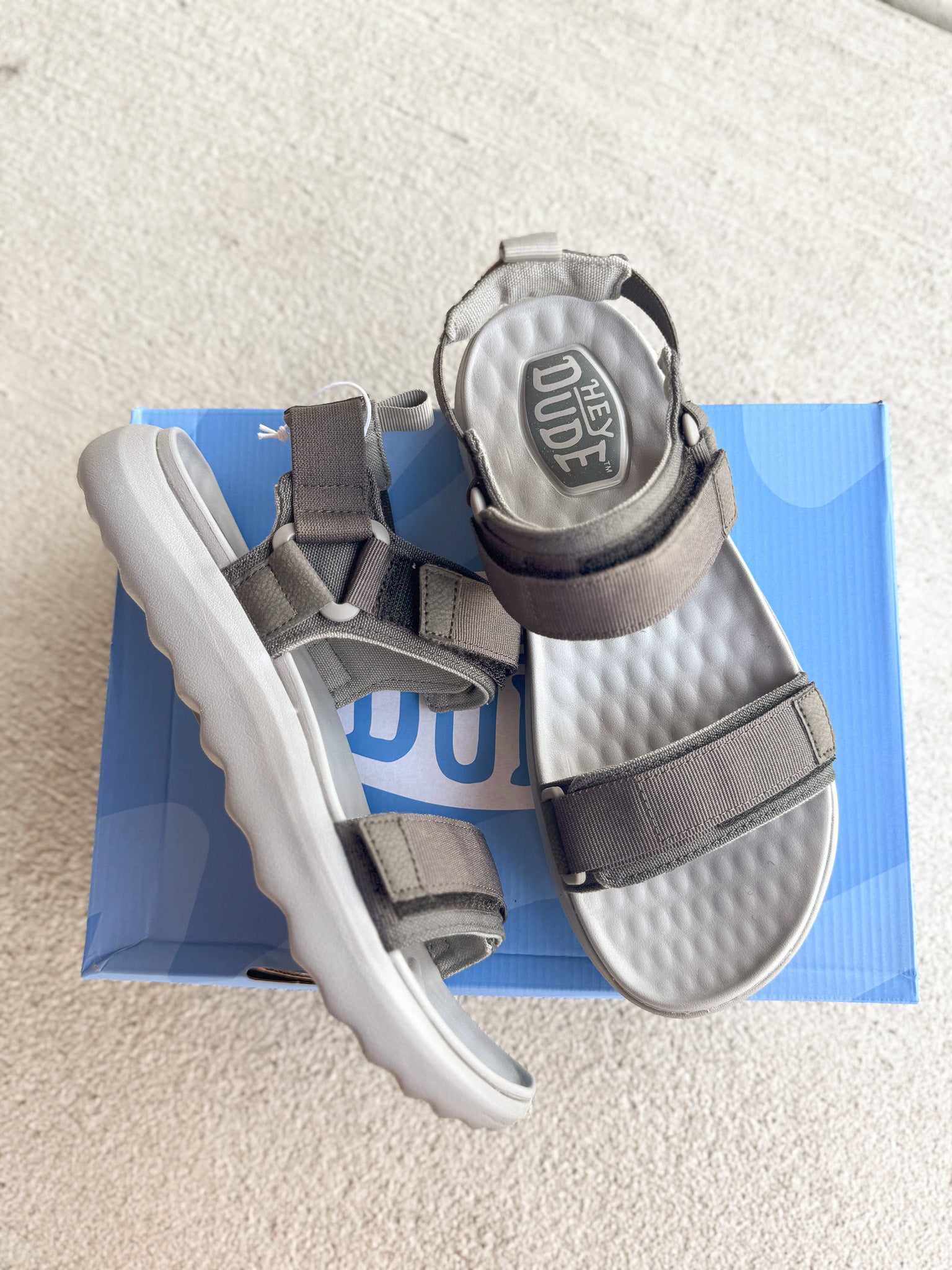 Men's Hey Dude Carson Sandal Sport Mode Black