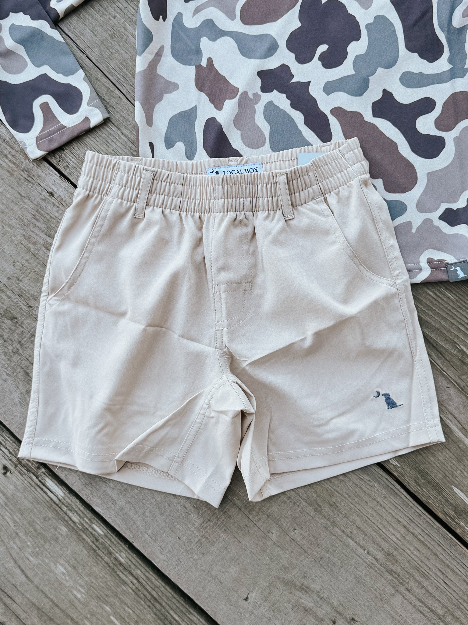 Youth Local Boy Outfitters Volley Shorts in Khaki