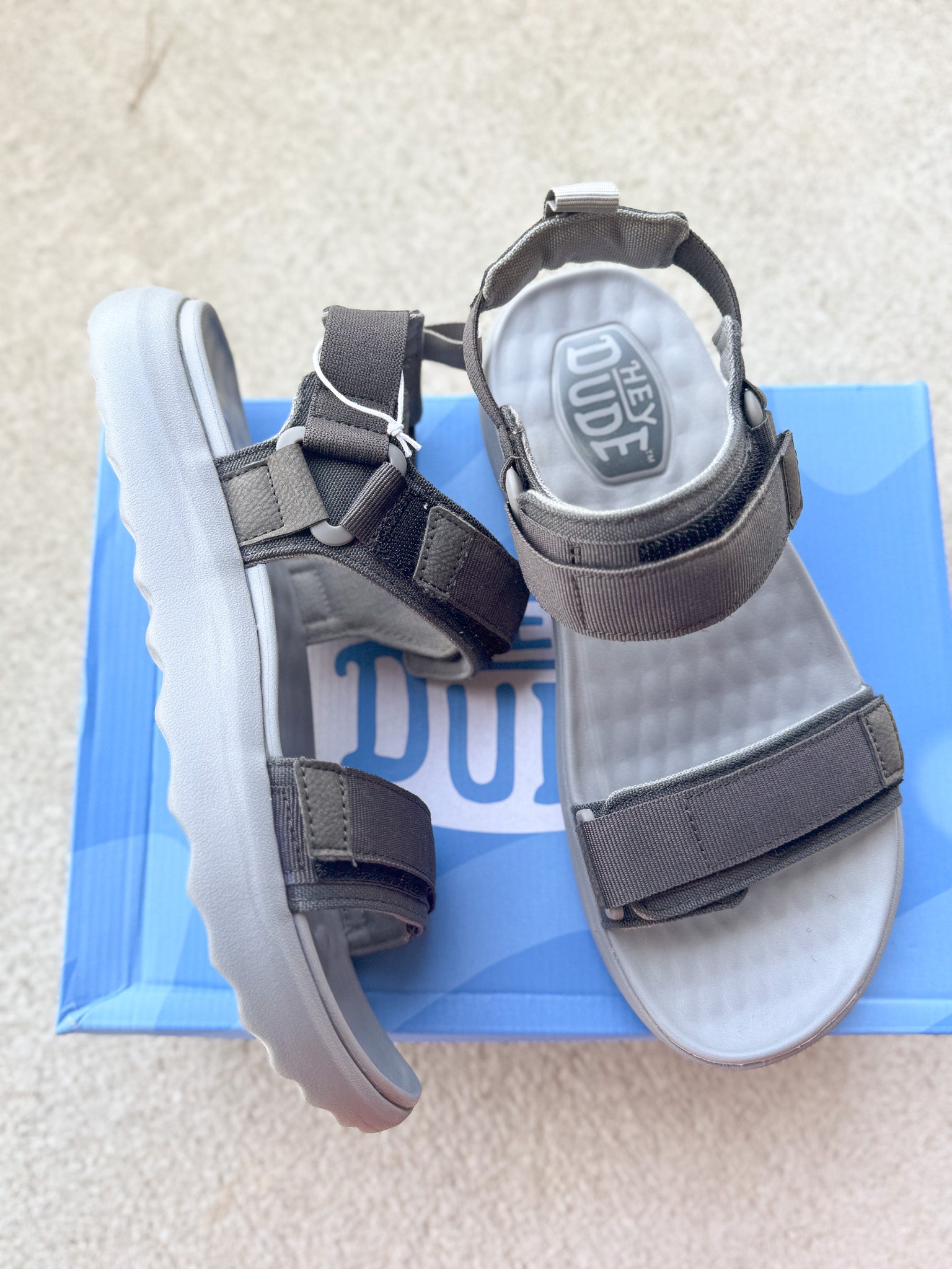 Men's Hey Dude Carson Sandal Sport Mode Black