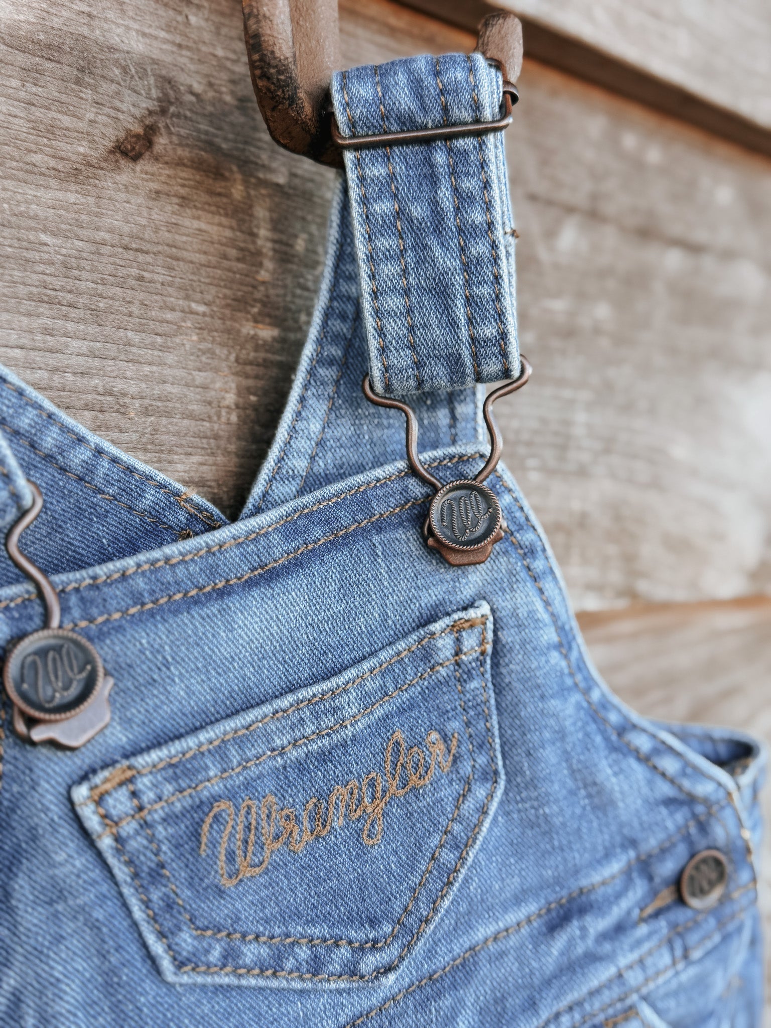 Wrangler Youth Kendra Denim Overalls