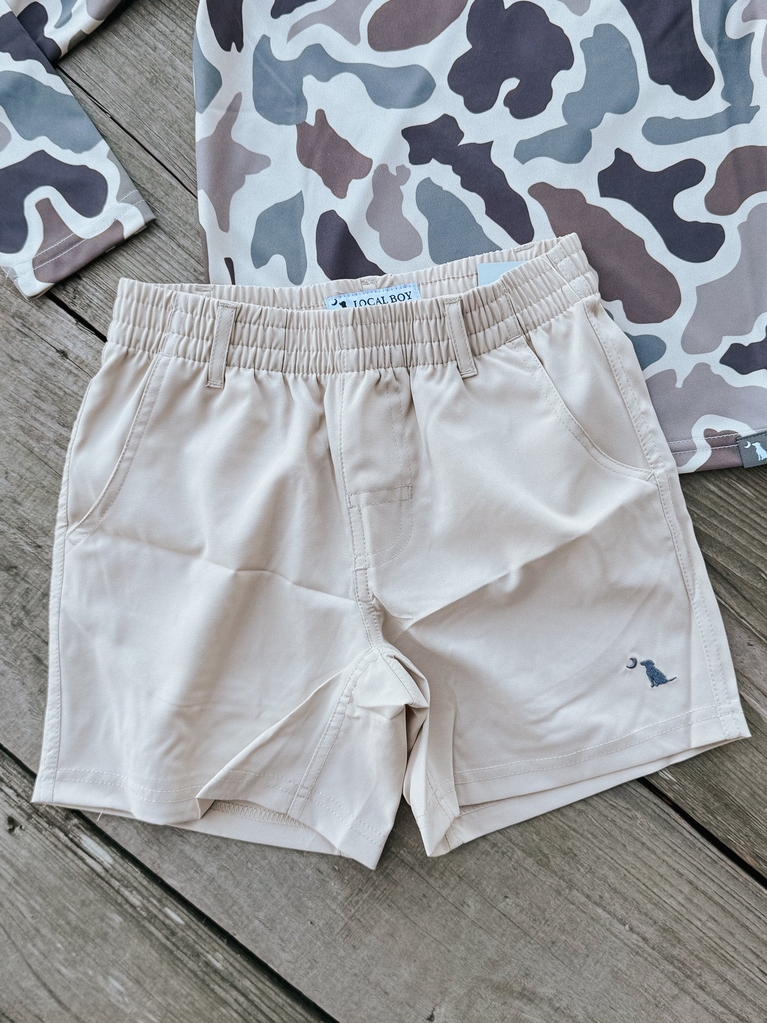 Youth Local Boy Outfitters Volley Shorts in Khaki