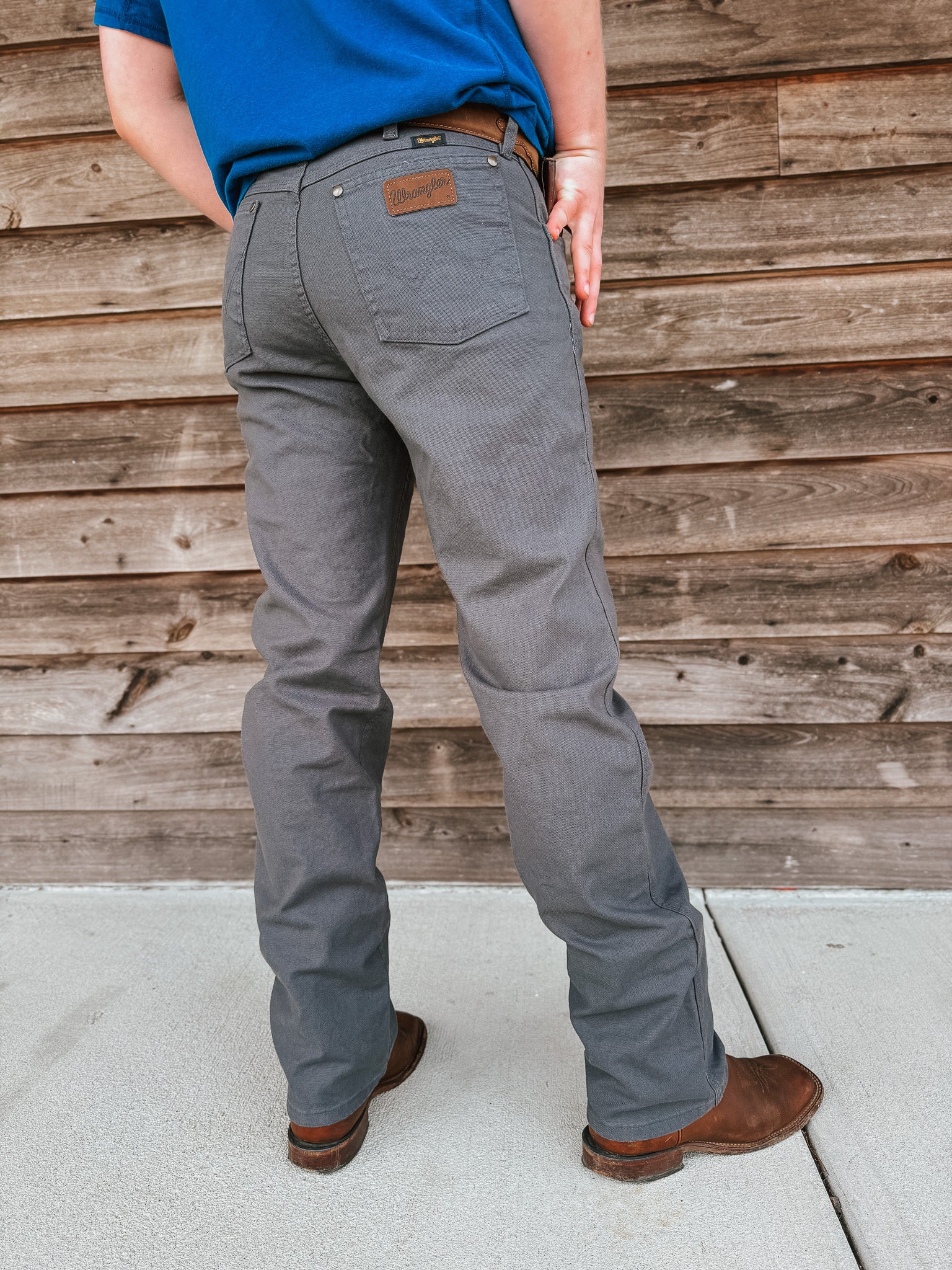 Men's Wrangler Premium Performance Tough Comfort Cowboy Cut® Regular Fit Canvas Jean