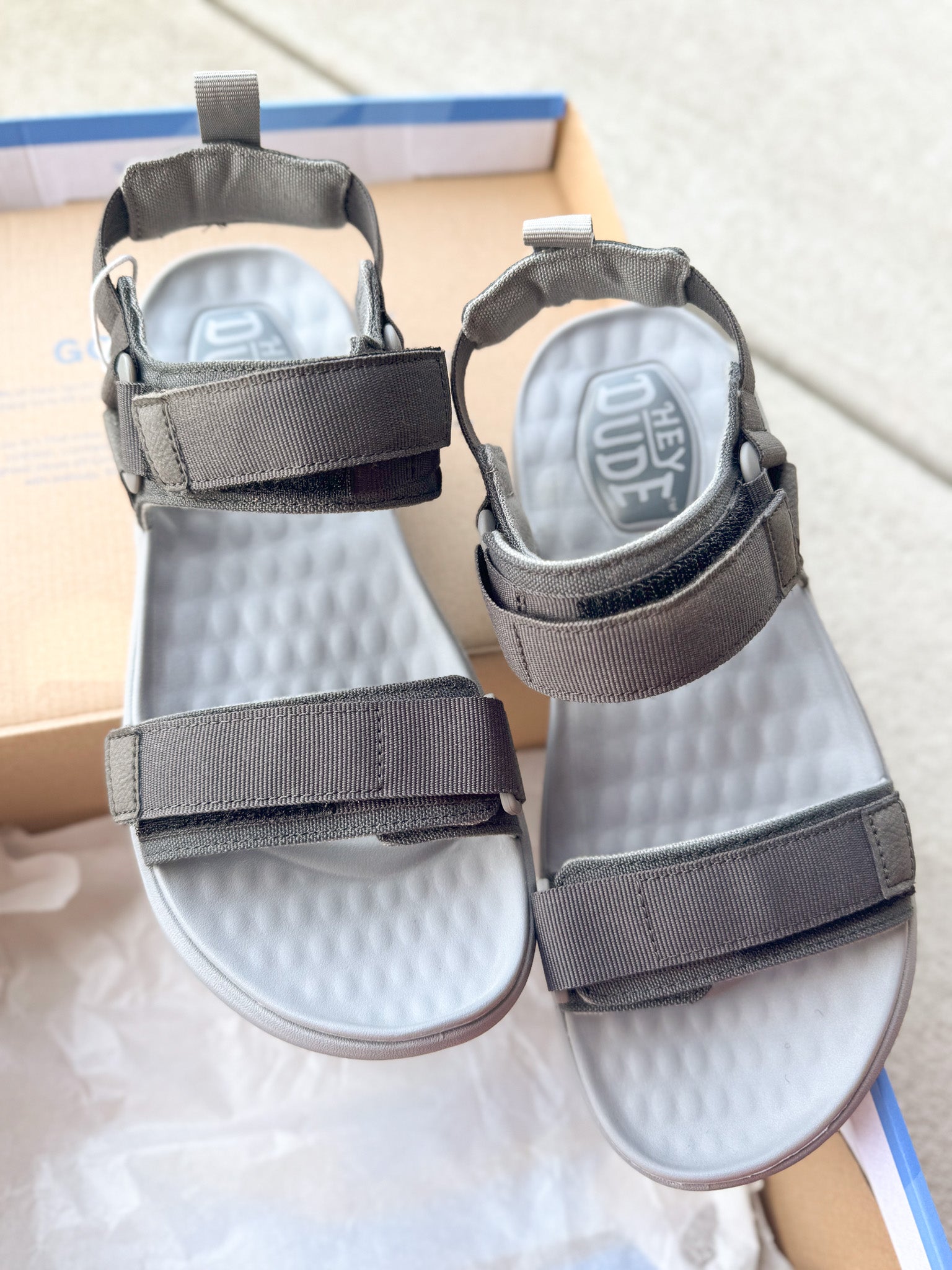 Men's Hey Dude Carson Sandal Sport Mode Black