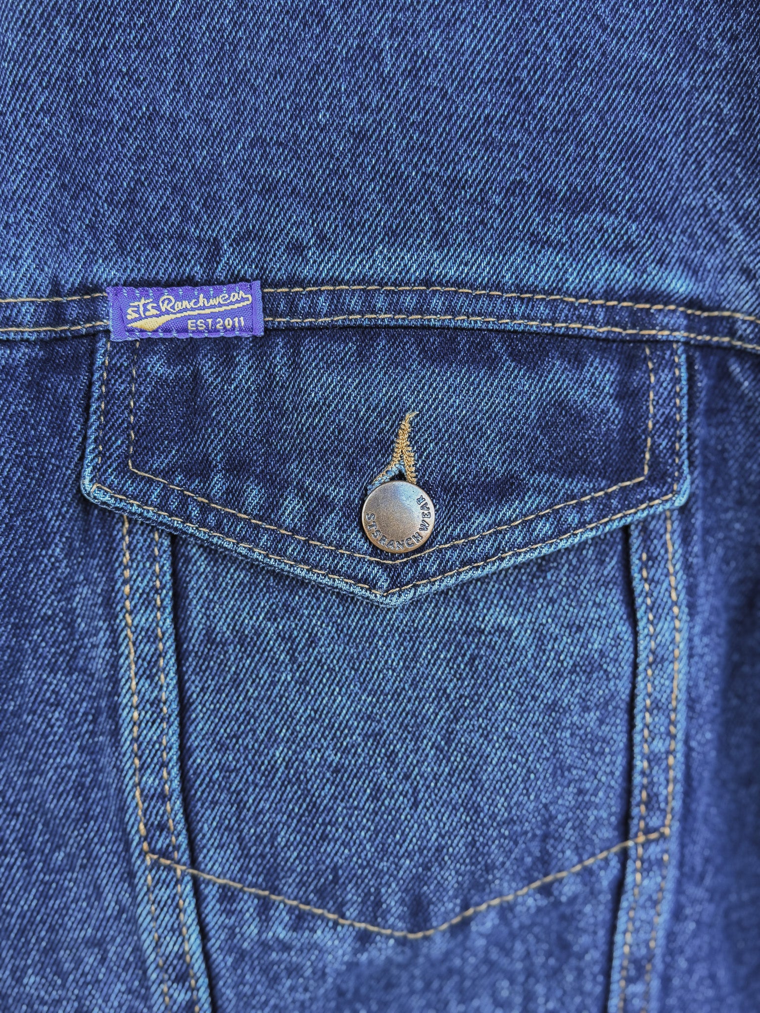 STS Ranchwear Price Wool Lined Denim Jacket