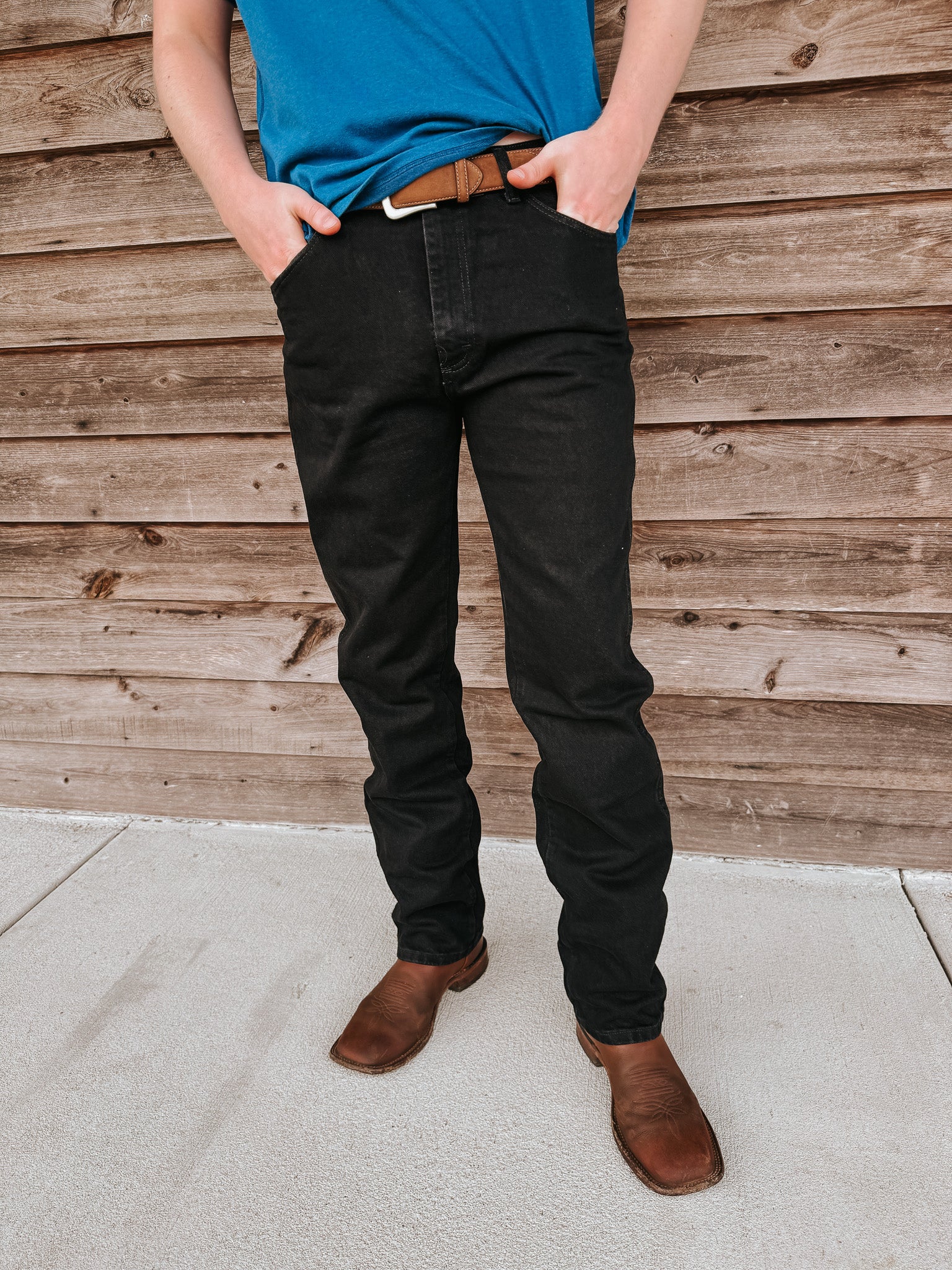 Men's Wrangler Cowboy Cut® Original Fit Jean in Black – Boot Country