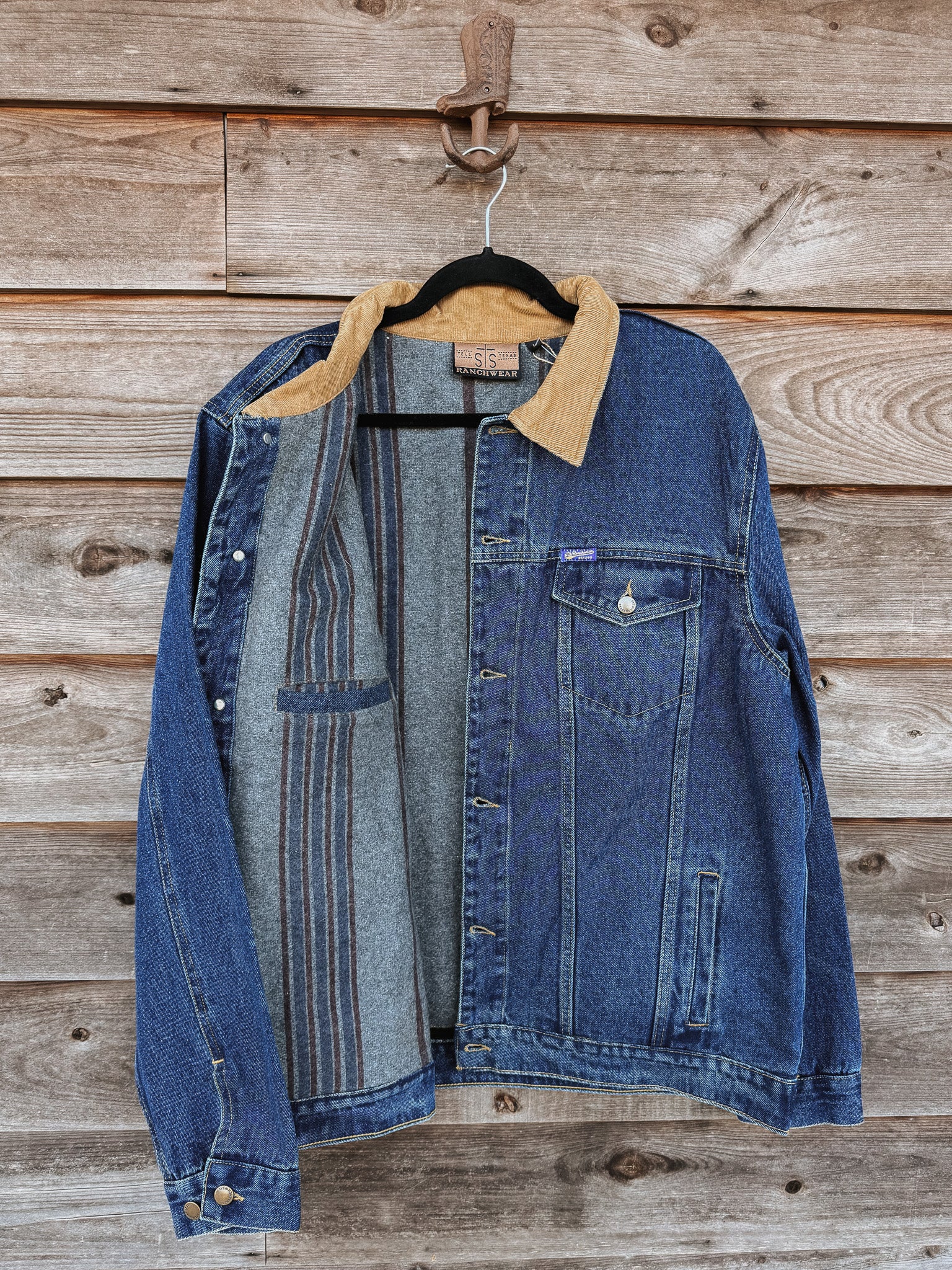 STS Ranchwear Price Wool Lined Denim Jacket