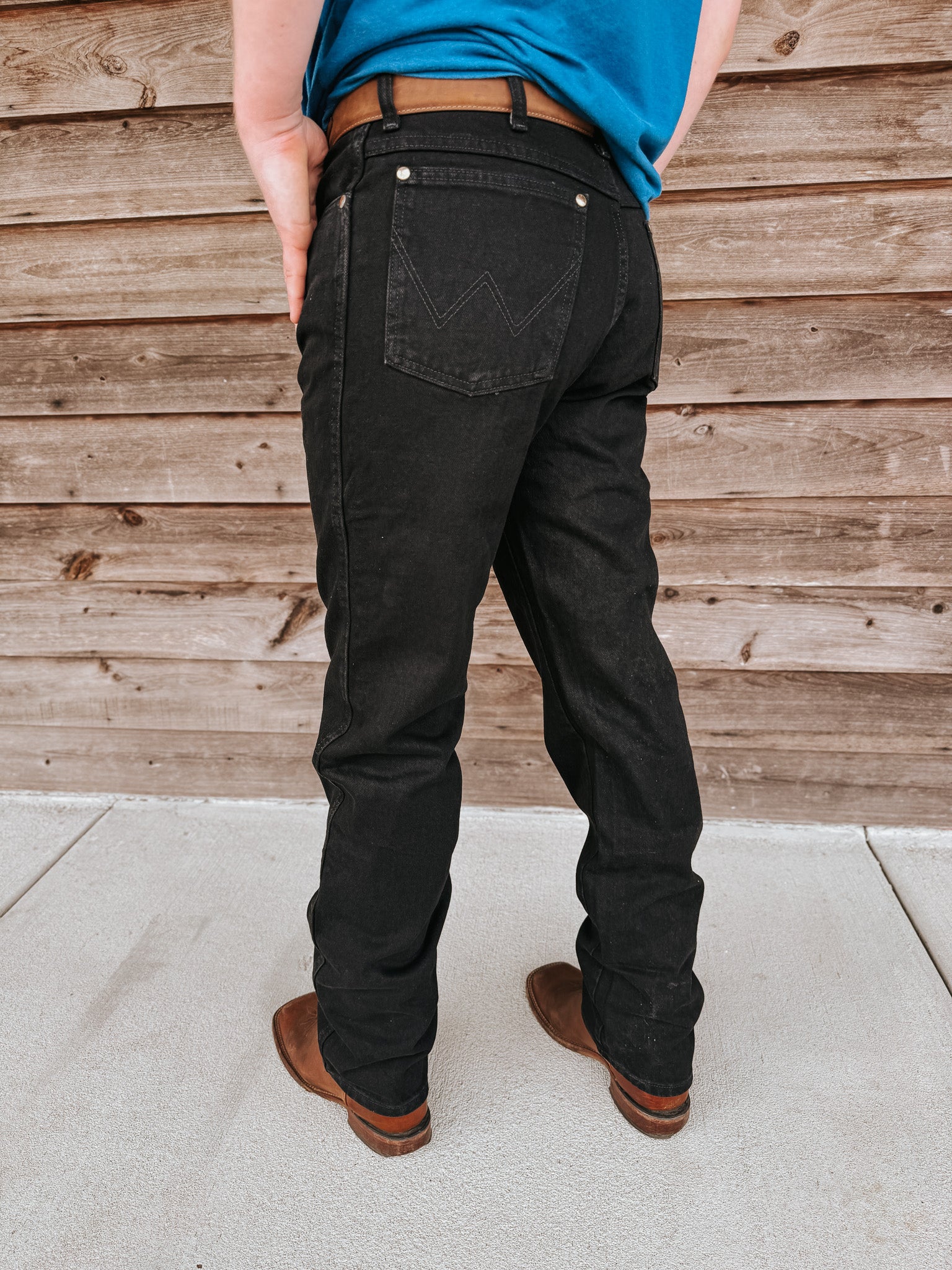Men's Wrangler Cowboy Cut® Original Fit Jean in Black – Boot Country