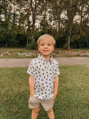 Burlebo Youth & Toddler Performance Polo - Ducks And Dogs