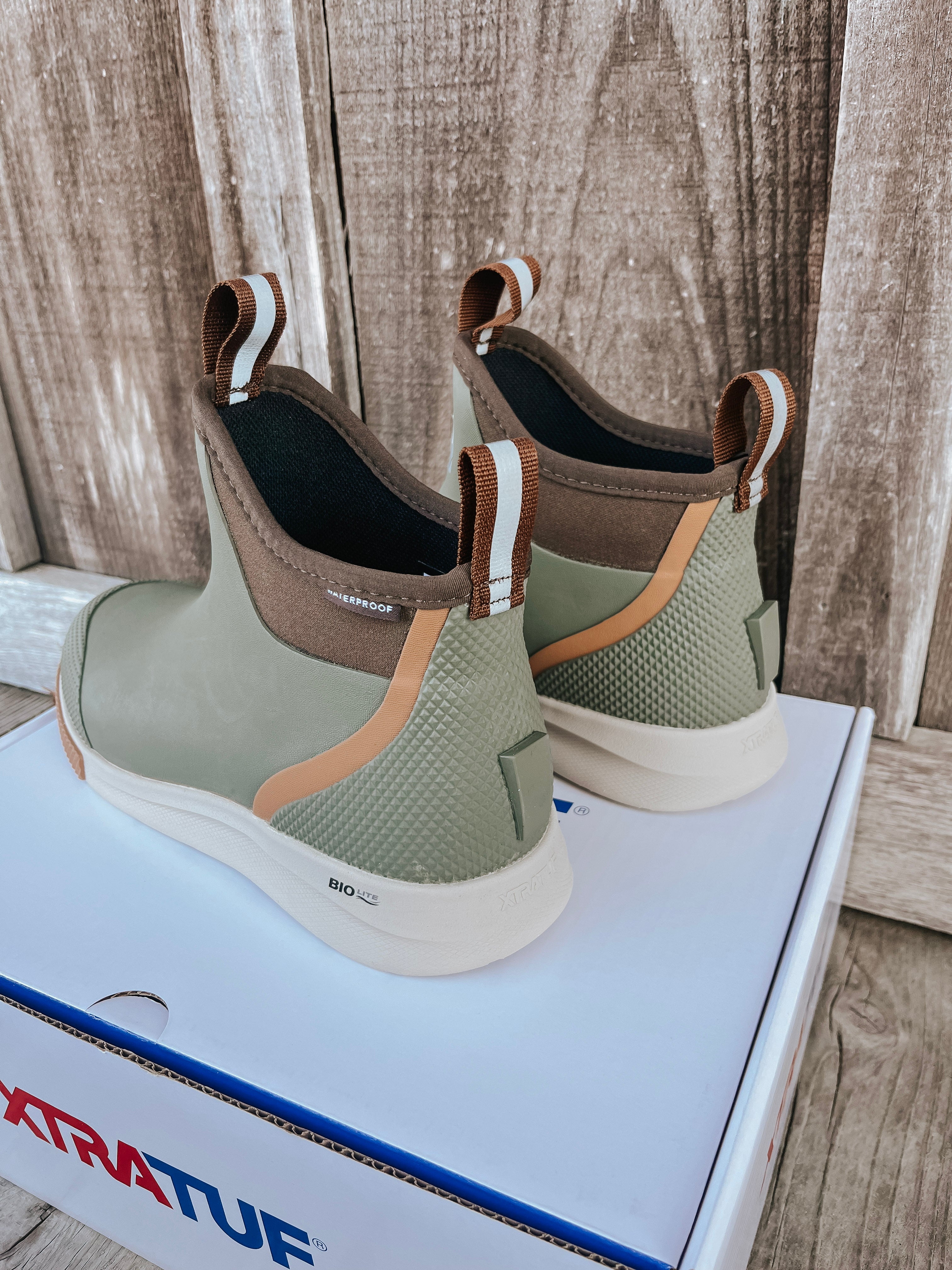 Men's Xtratuf 6in Ankle Deck Boot Sport - Olive