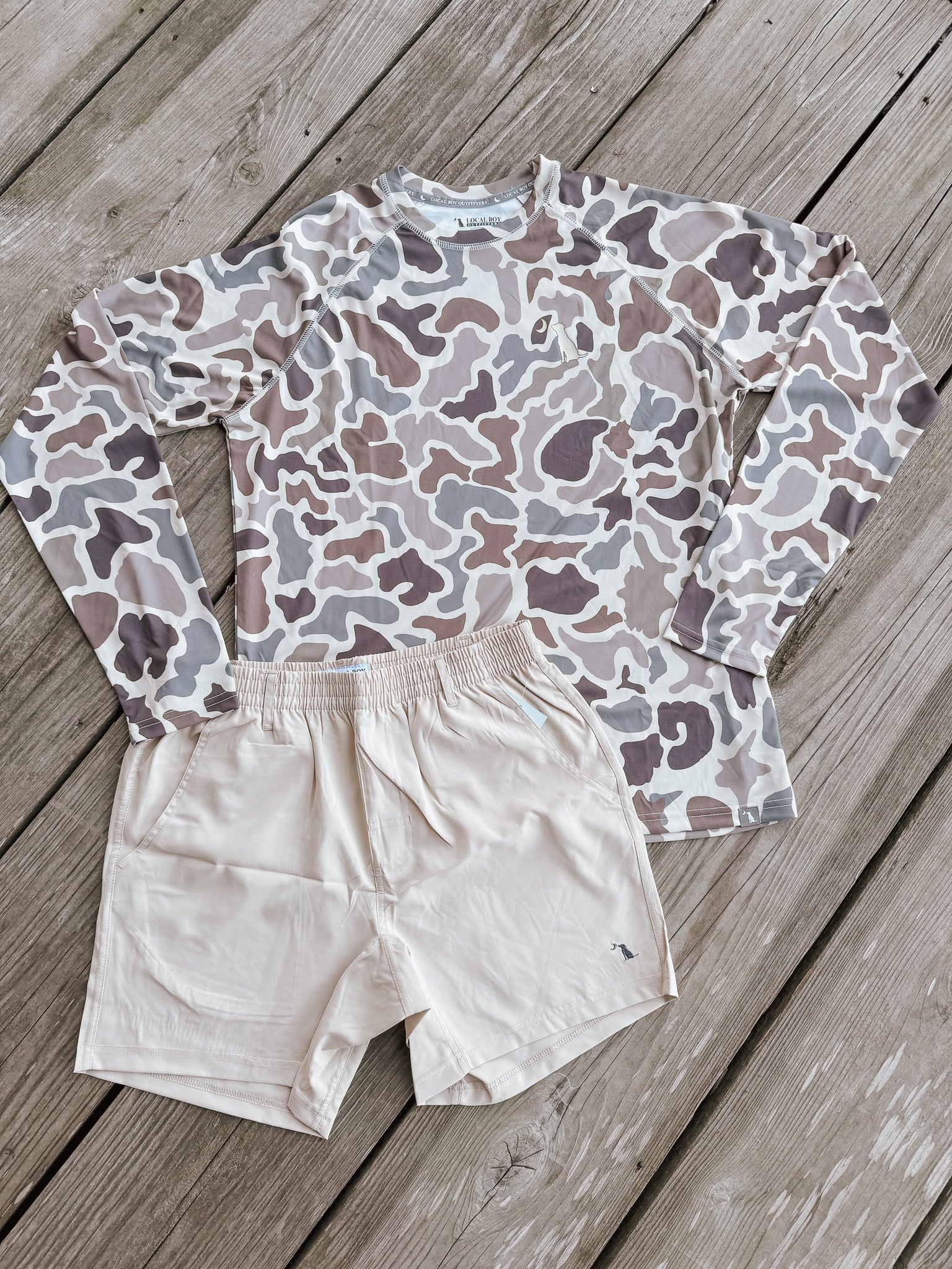 Men's Local Boy Volley Shorts in Khaki