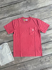Carhartt Re-Engineered Relaxed Fit Lightweight Garment Dyed T-Shirt in Dark Spiced Red Heather