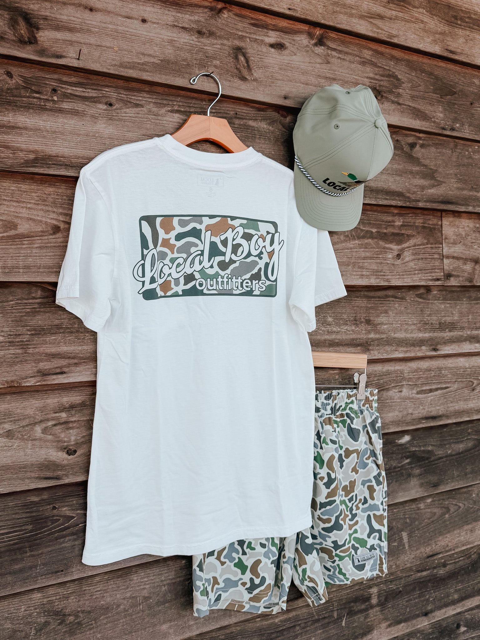 Local Boy Buff Plate T-Shirt