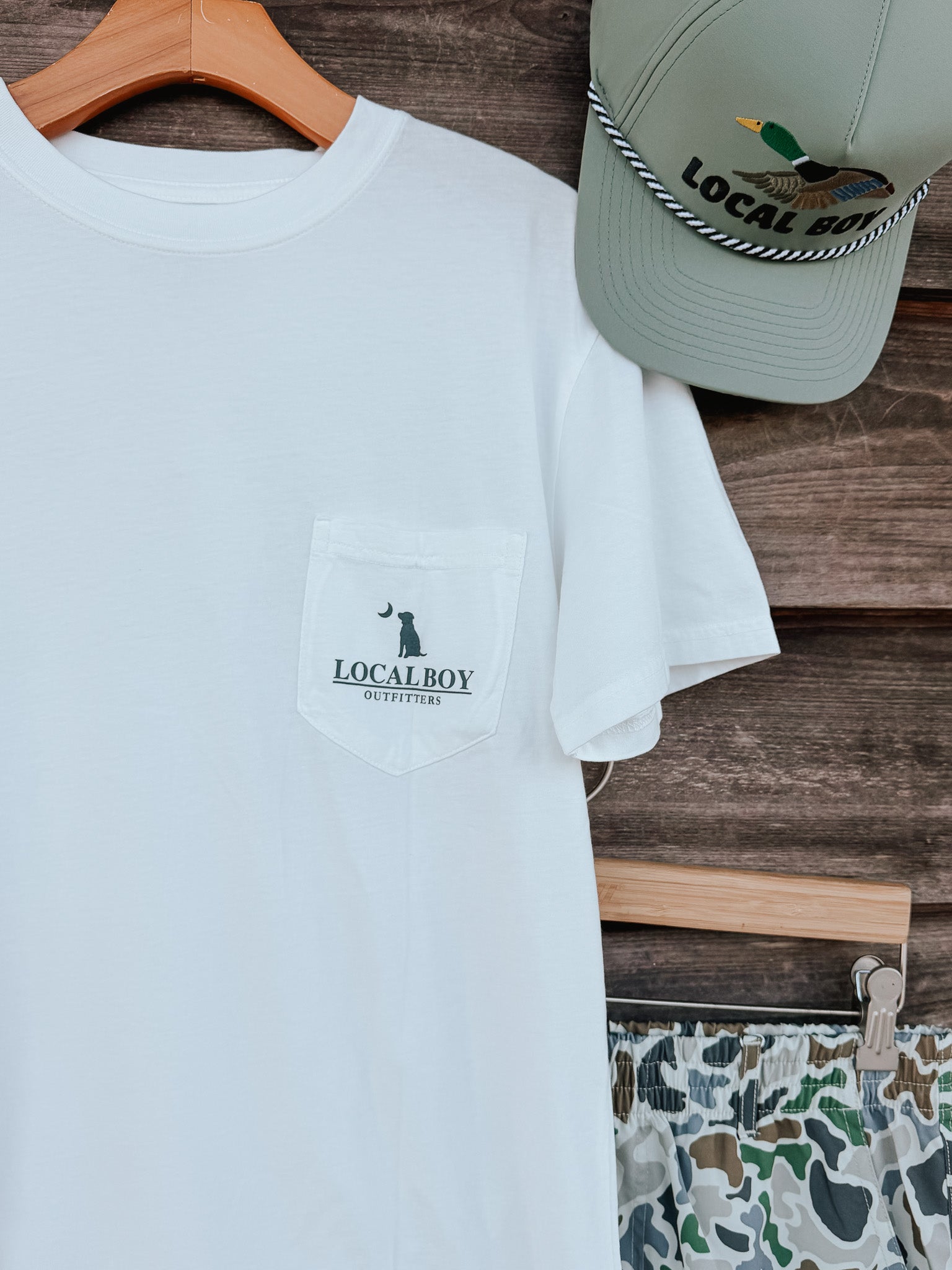 Local Boy Buff Plate T-Shirt