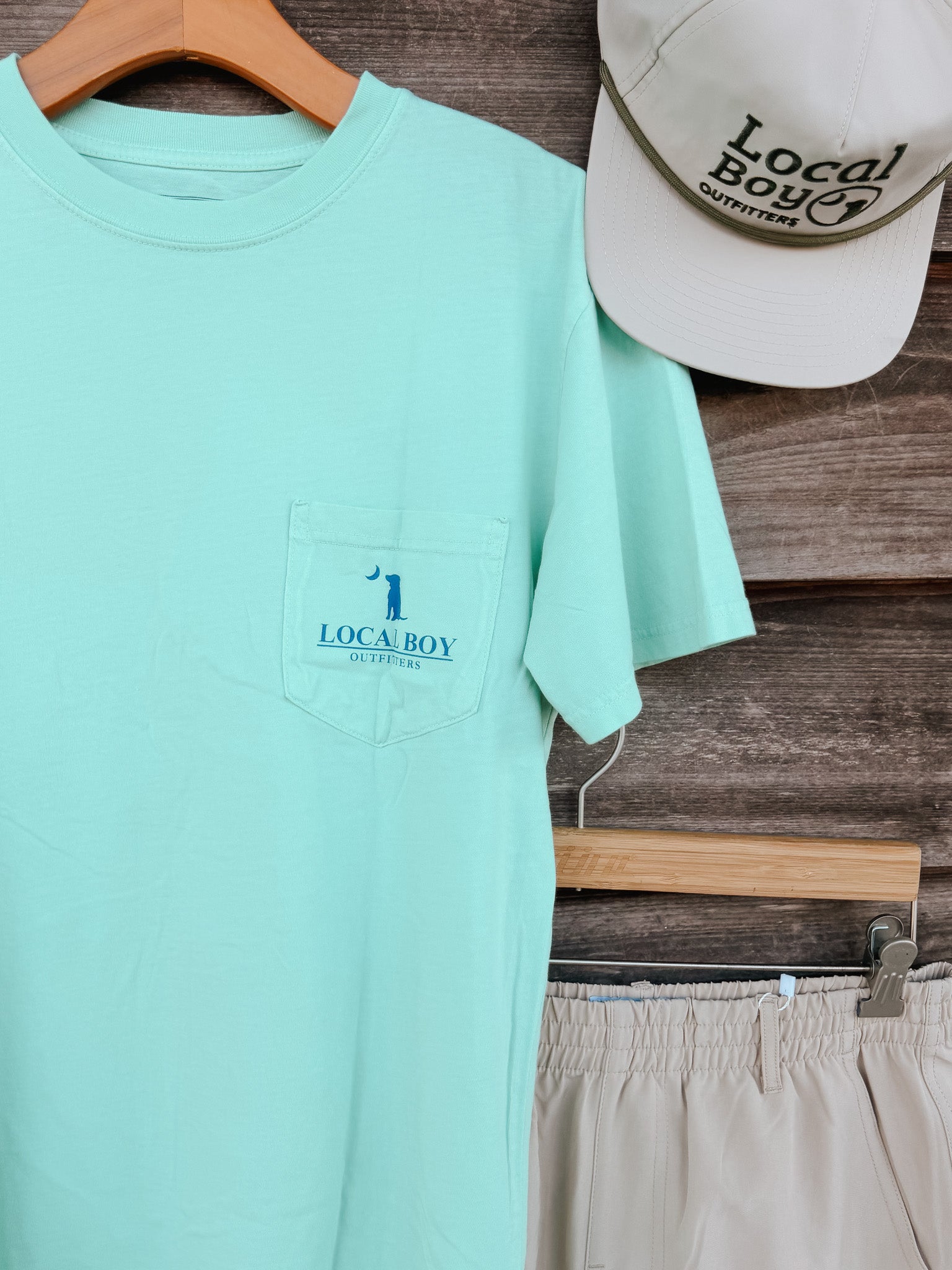 Local Boy Distressed Latte T-Shirt