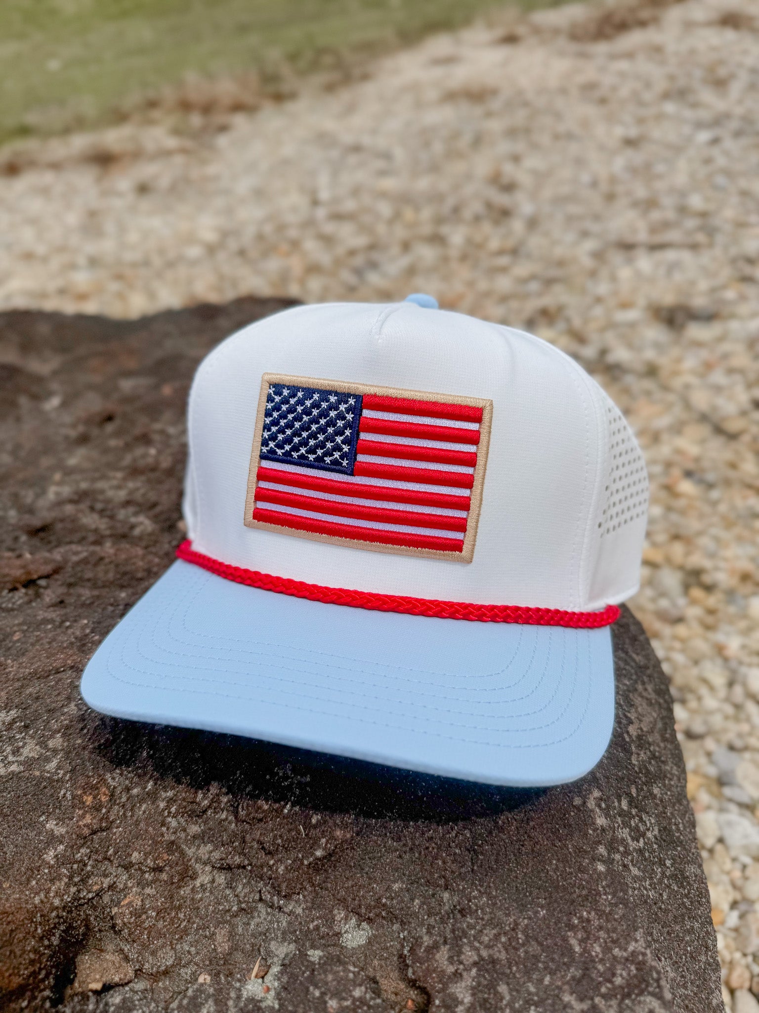 Men's Burlebo Performance Cap - Old Glory