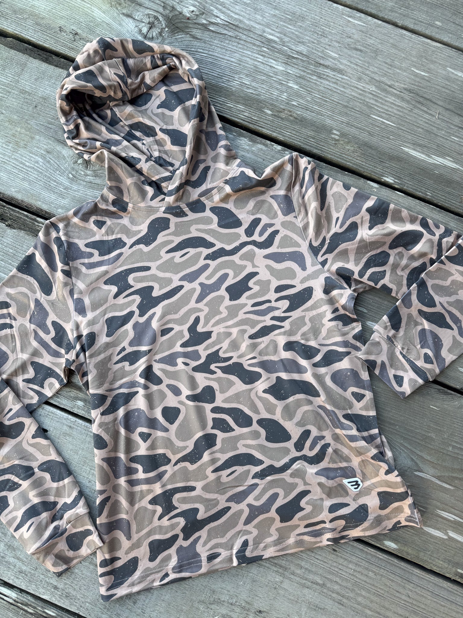 Youth Burlebo Performance Hoodie - Gauge Camo