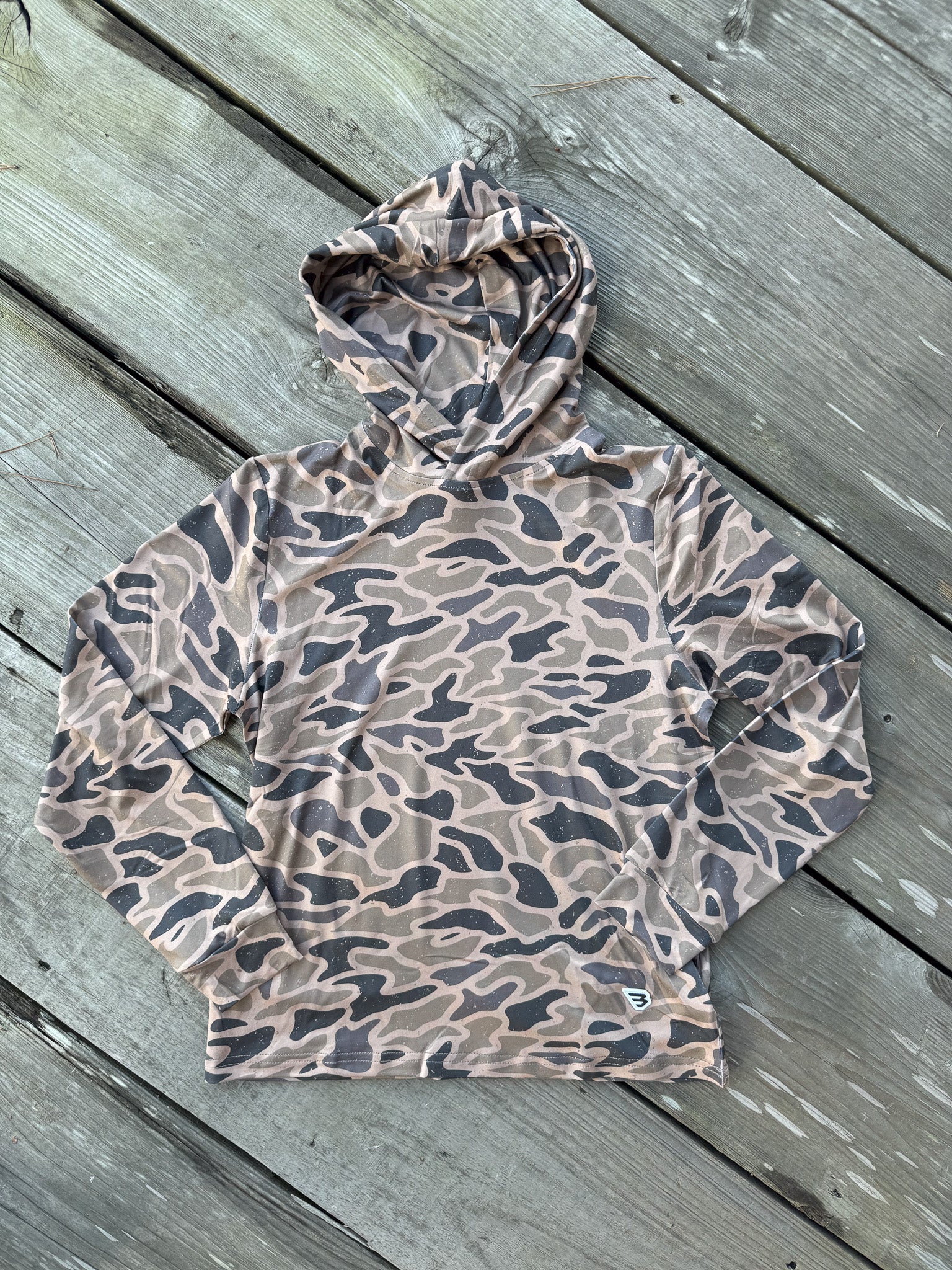 Youth Burlebo Performance Hoodie - Gauge Camo