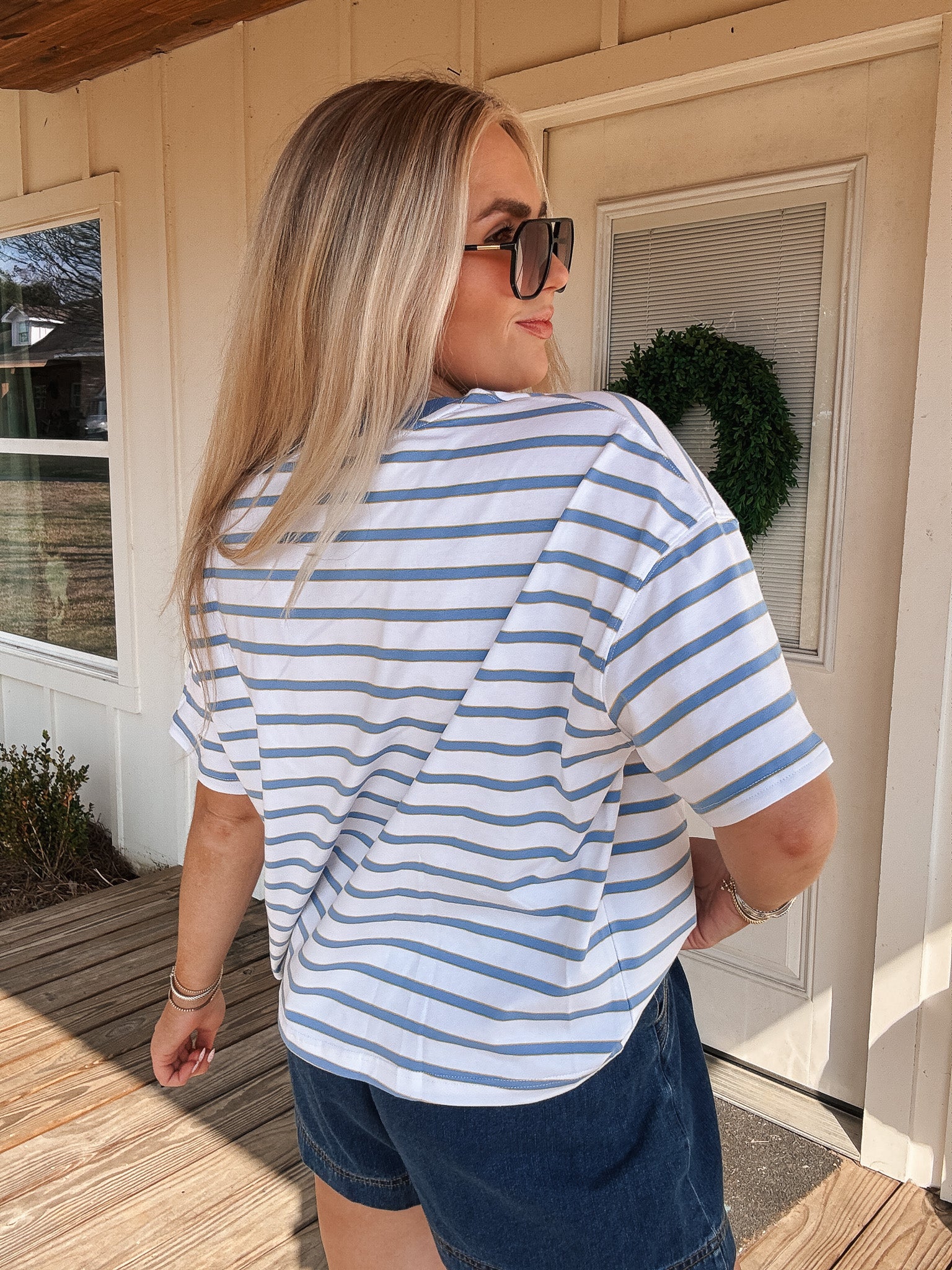 Weekends in the Sun Stripe Top