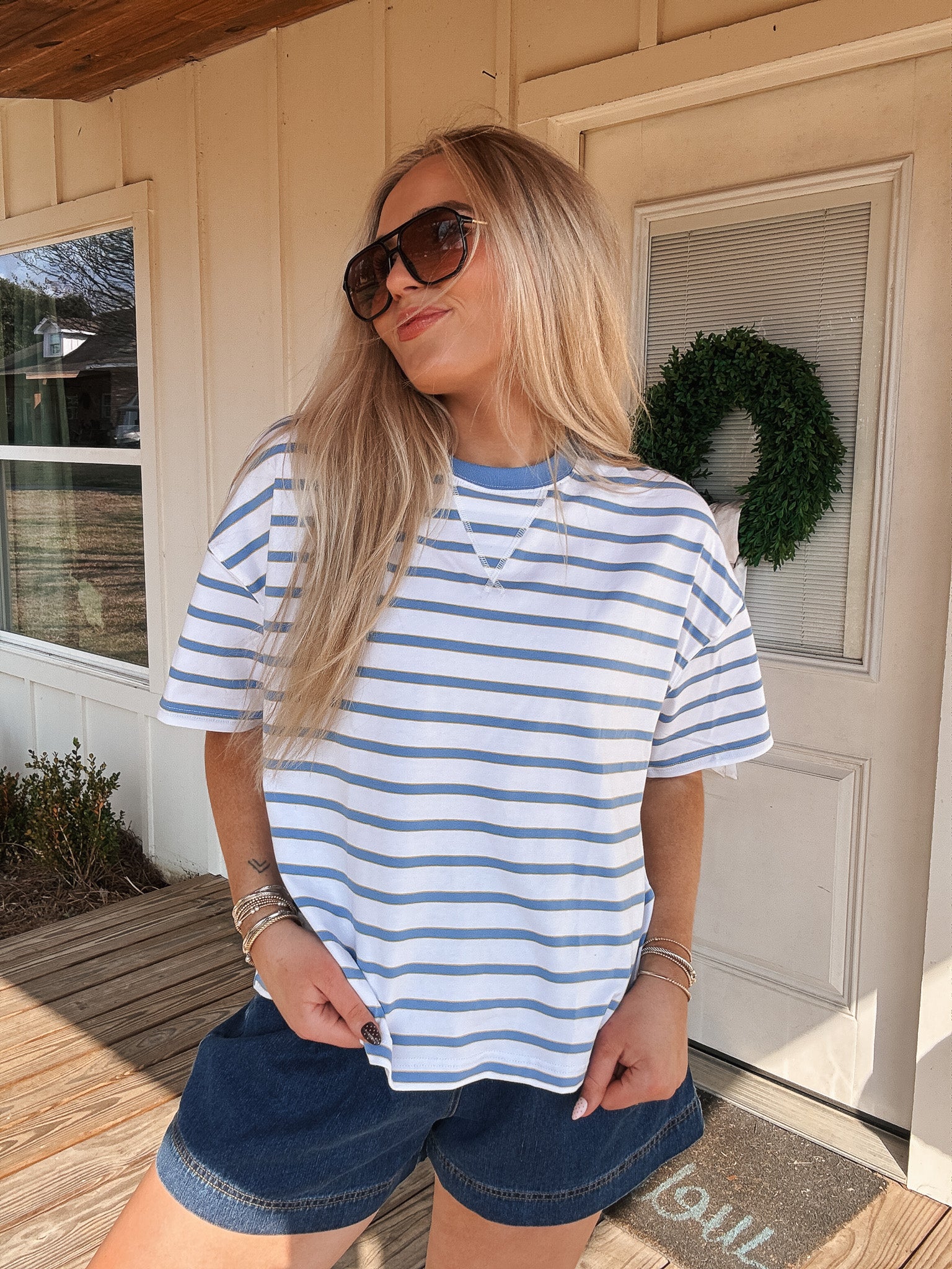 Weekends in the Sun Stripe Top