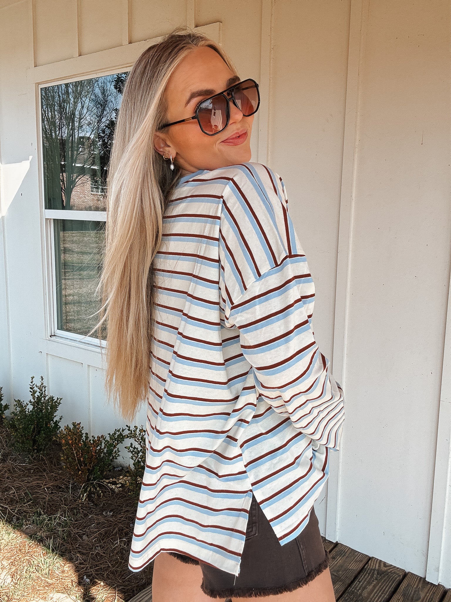 Salt & Sky Striped Tee