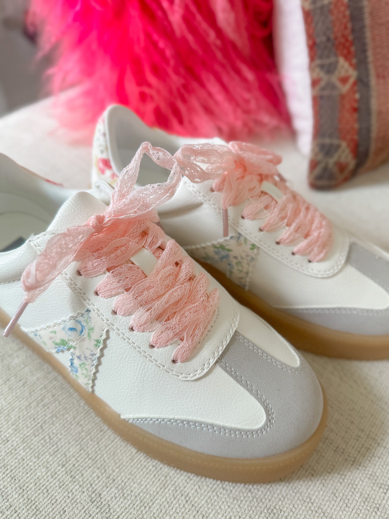 Floral Fields White Sneakers