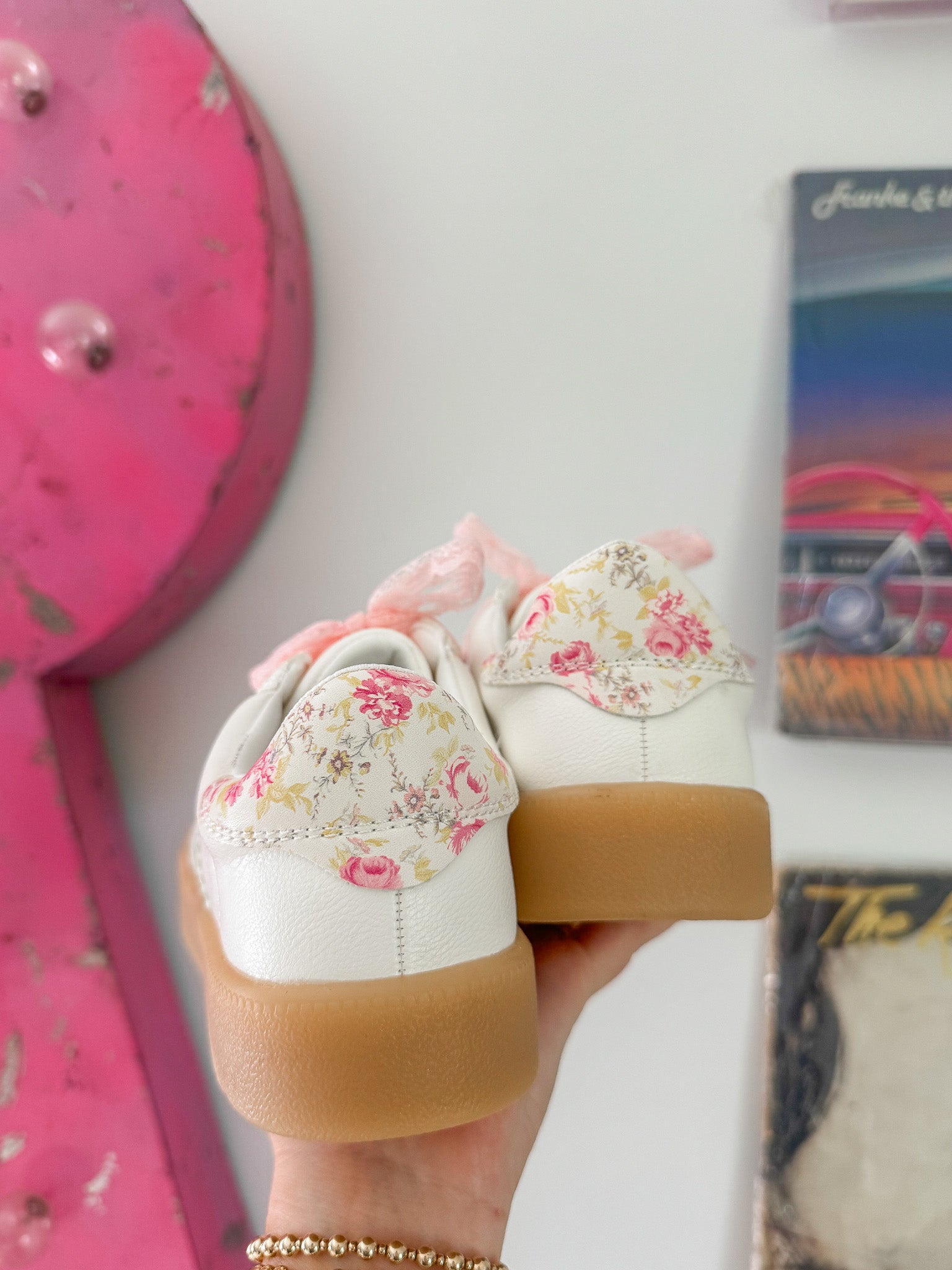 Floral Fields White Sneakers