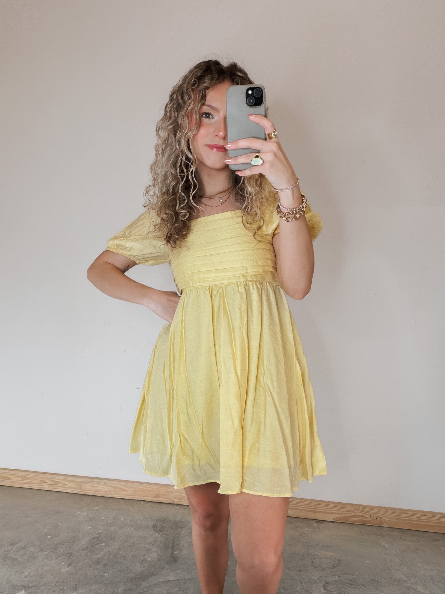 Serene Moment Dress in Yellow