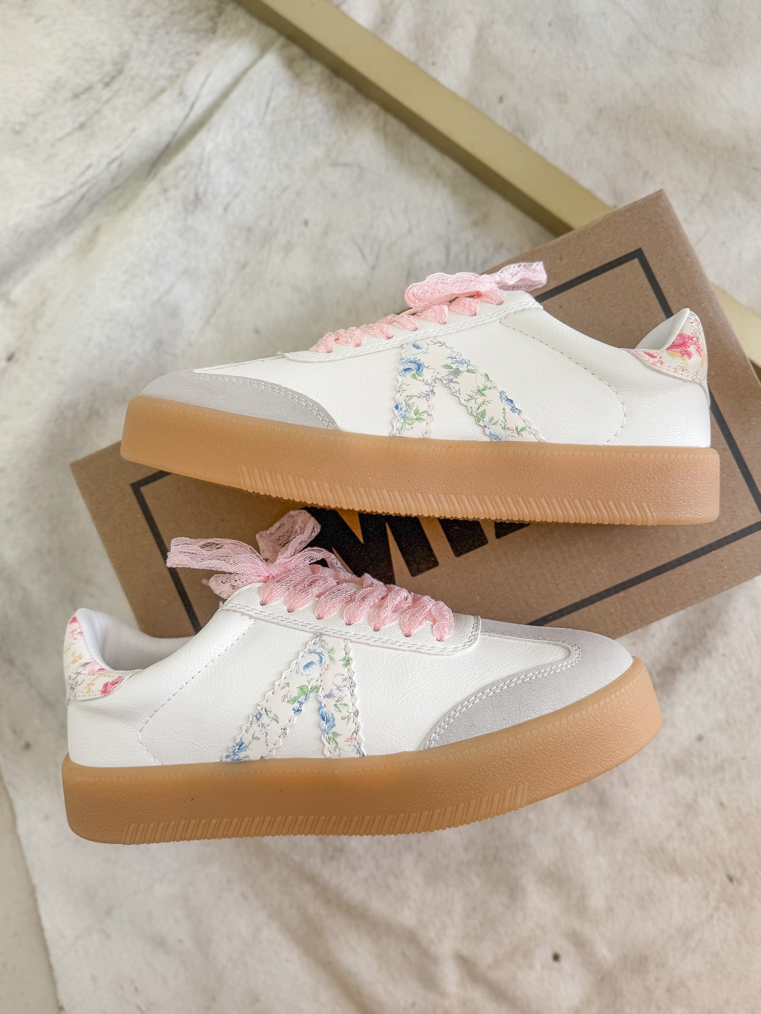 Floral Fields White Sneakers