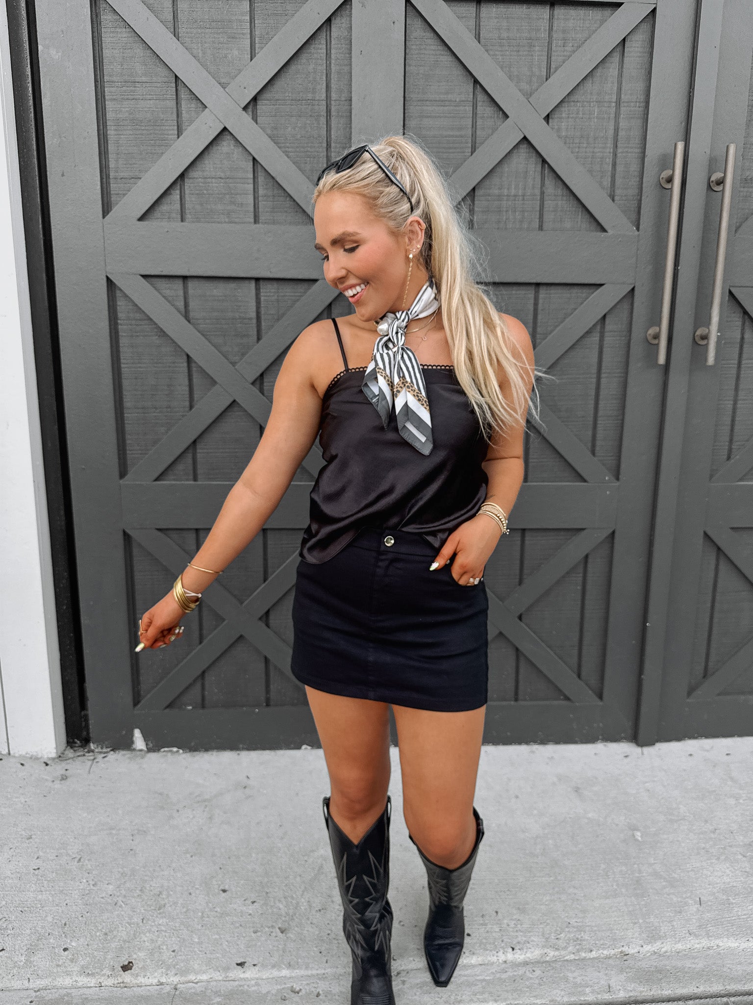 Golden Opportunity Top in Black