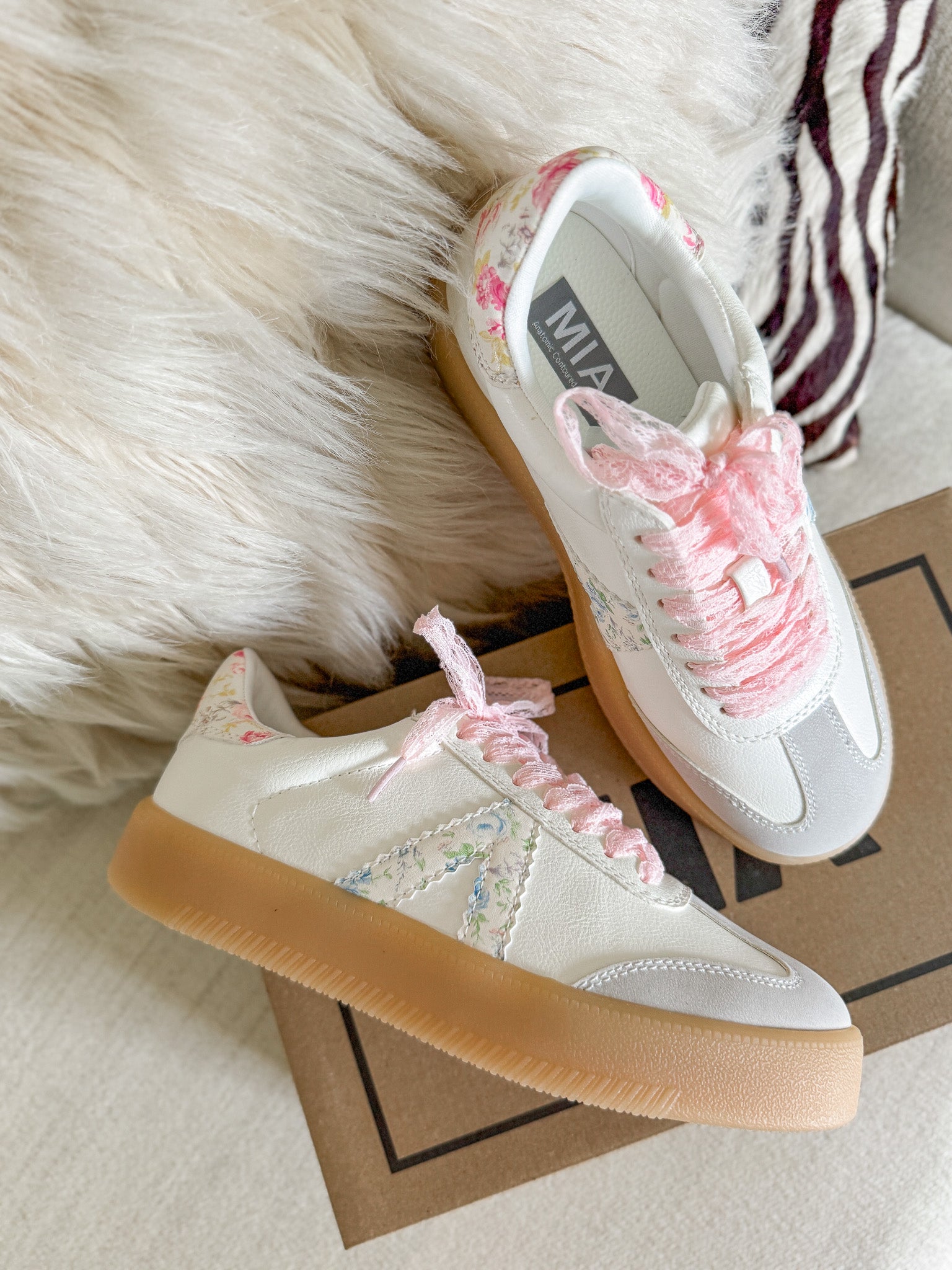 Floral Fields White Sneakers