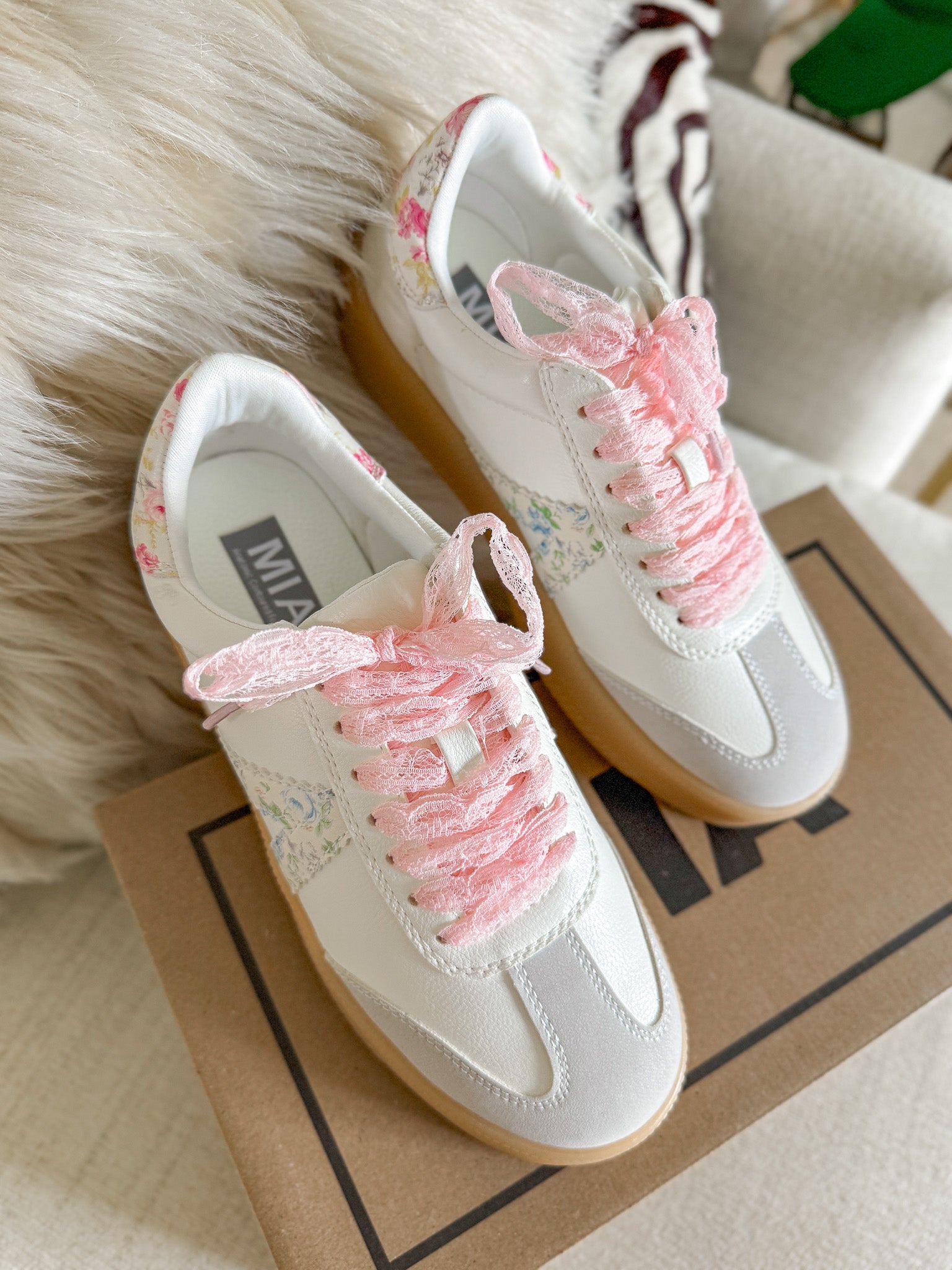 Floral Fields White Sneakers