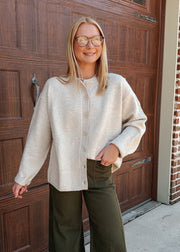 The Stevie Cardigan in Oatmeal