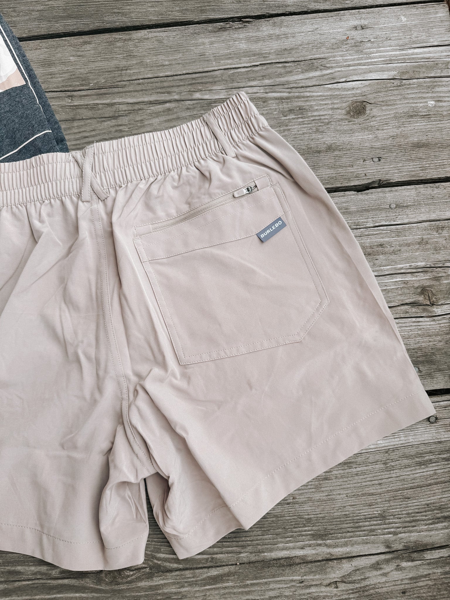 Men's Burlebo 5.5" Everyday Short - Cobblestone Khaki - Duck Hunt Pocket