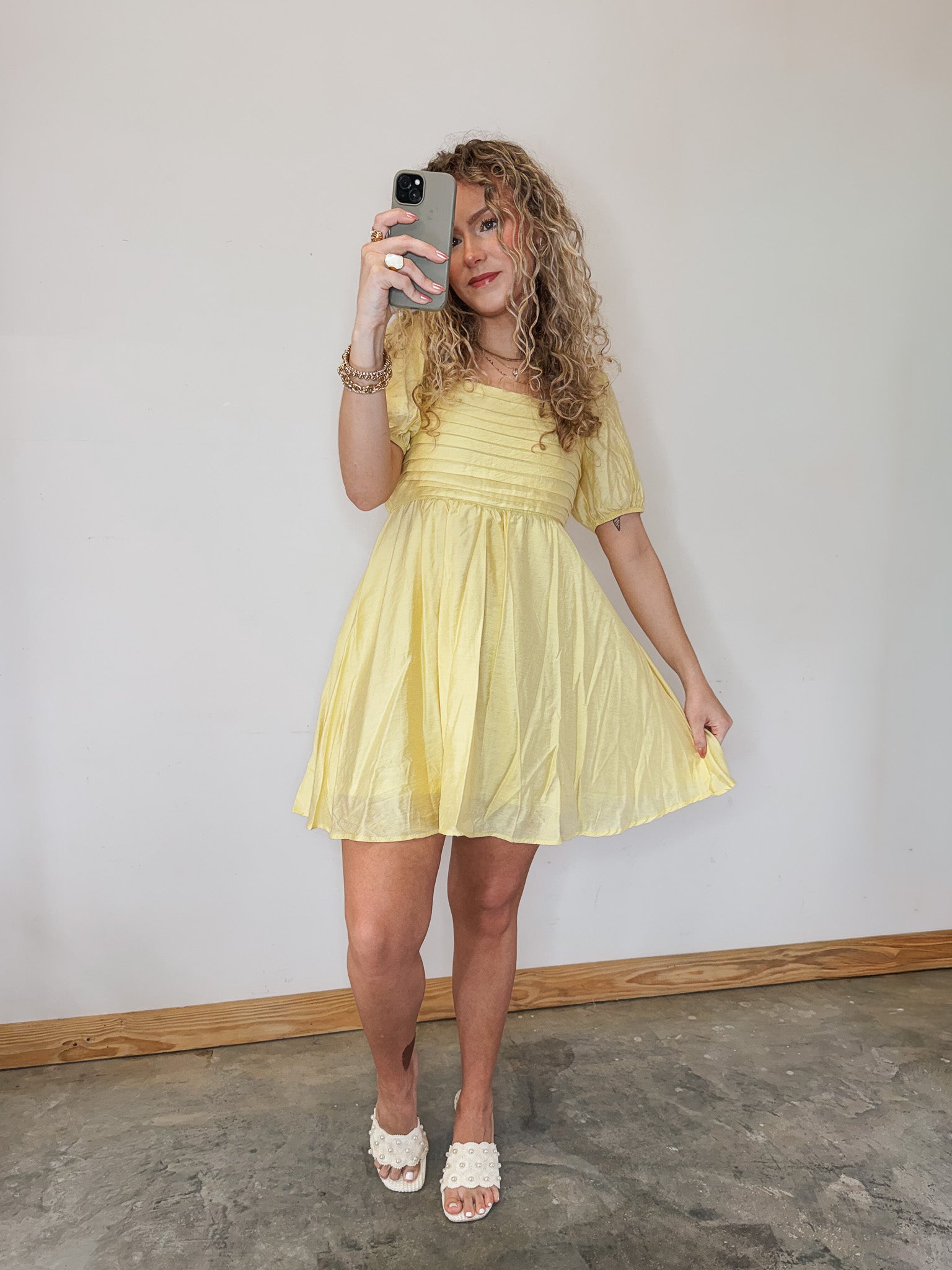 Serene Moment Dress in Yellow