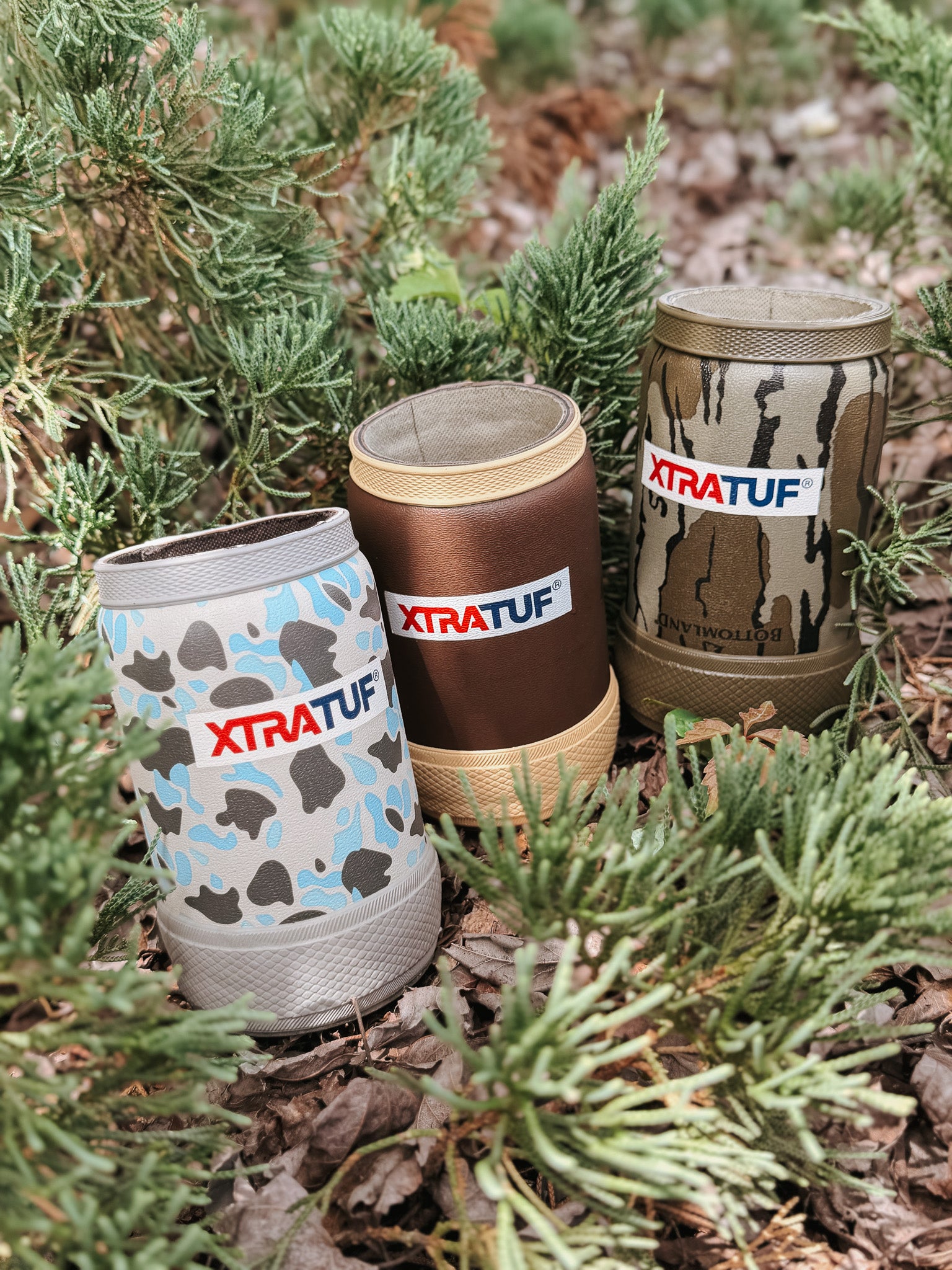 XTRATUF Skinny Coozie - Blue Duck Camo