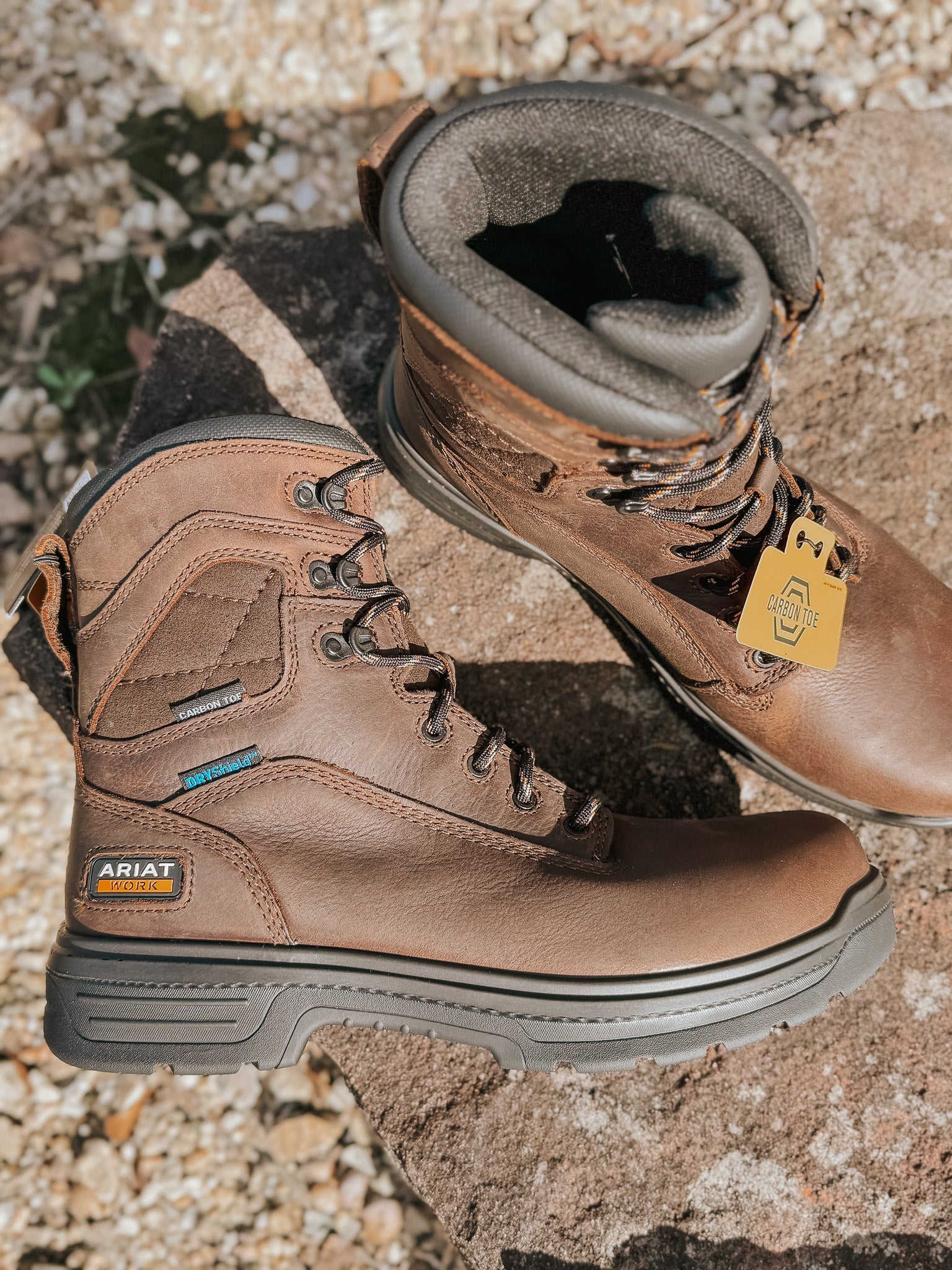 Men's Ariat Turbo 8" Waterproof Carbon Toe Work Boot