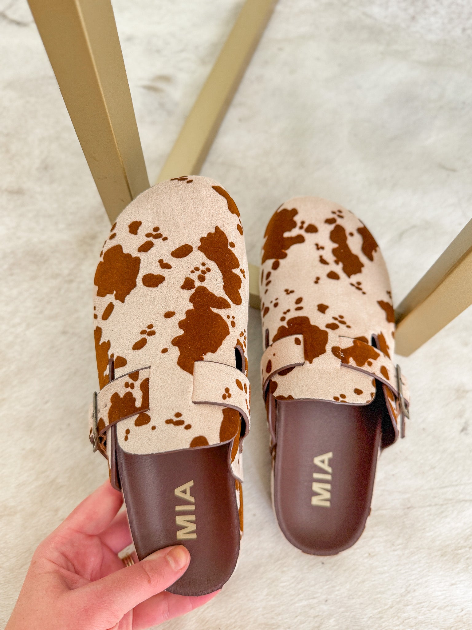 The Gipsy Brown Cow Clogs