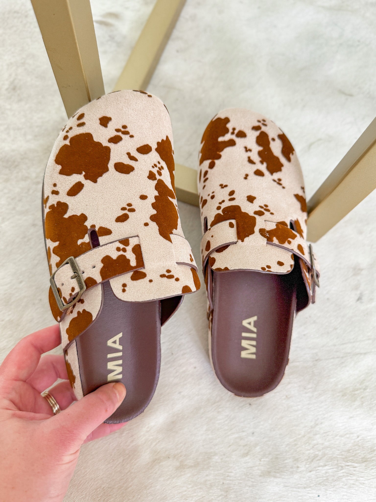 The Gipsy Brown Cow Clogs