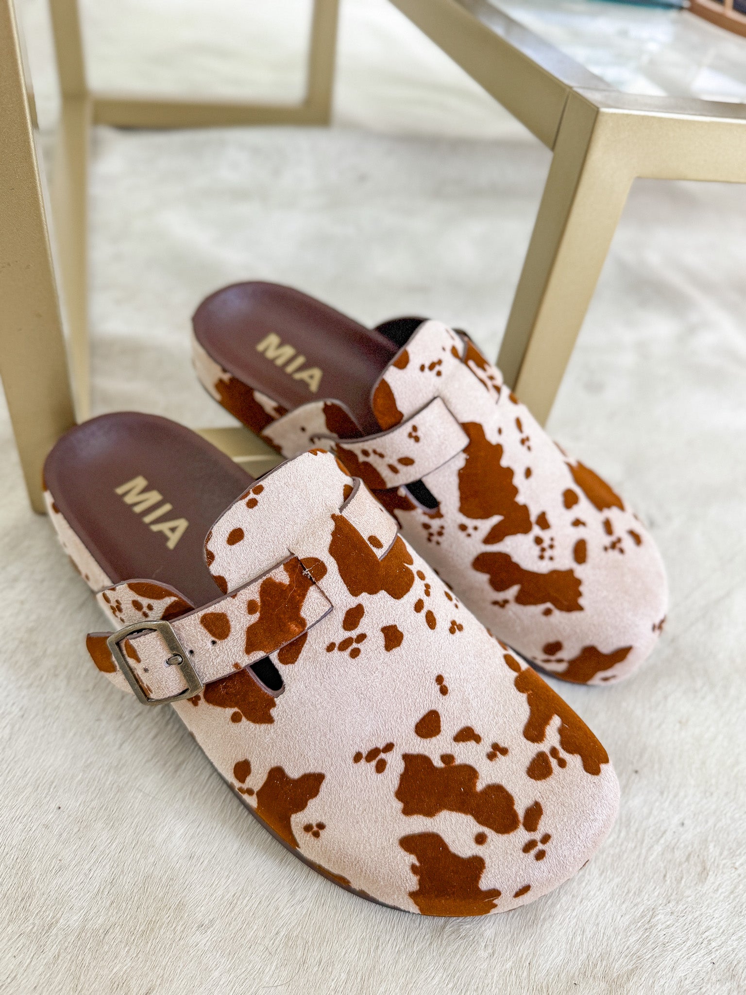 The Gipsy Brown Cow Clogs