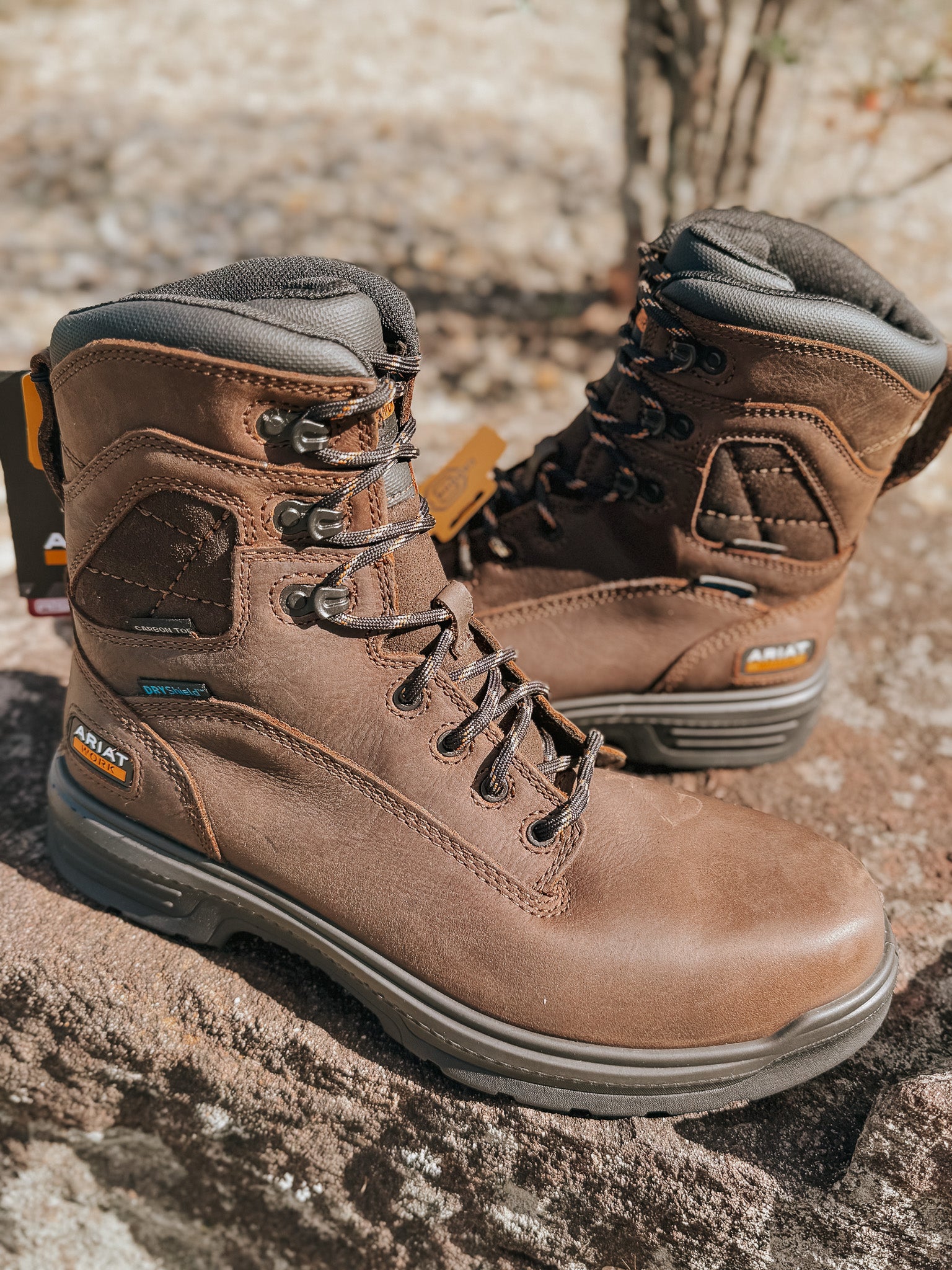 Men's Ariat Turbo 8" Waterproof Carbon Toe Work Boot