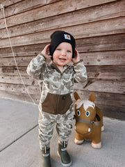 Carhartt | Toddler Zip-Front Fleece Camo Coveralls