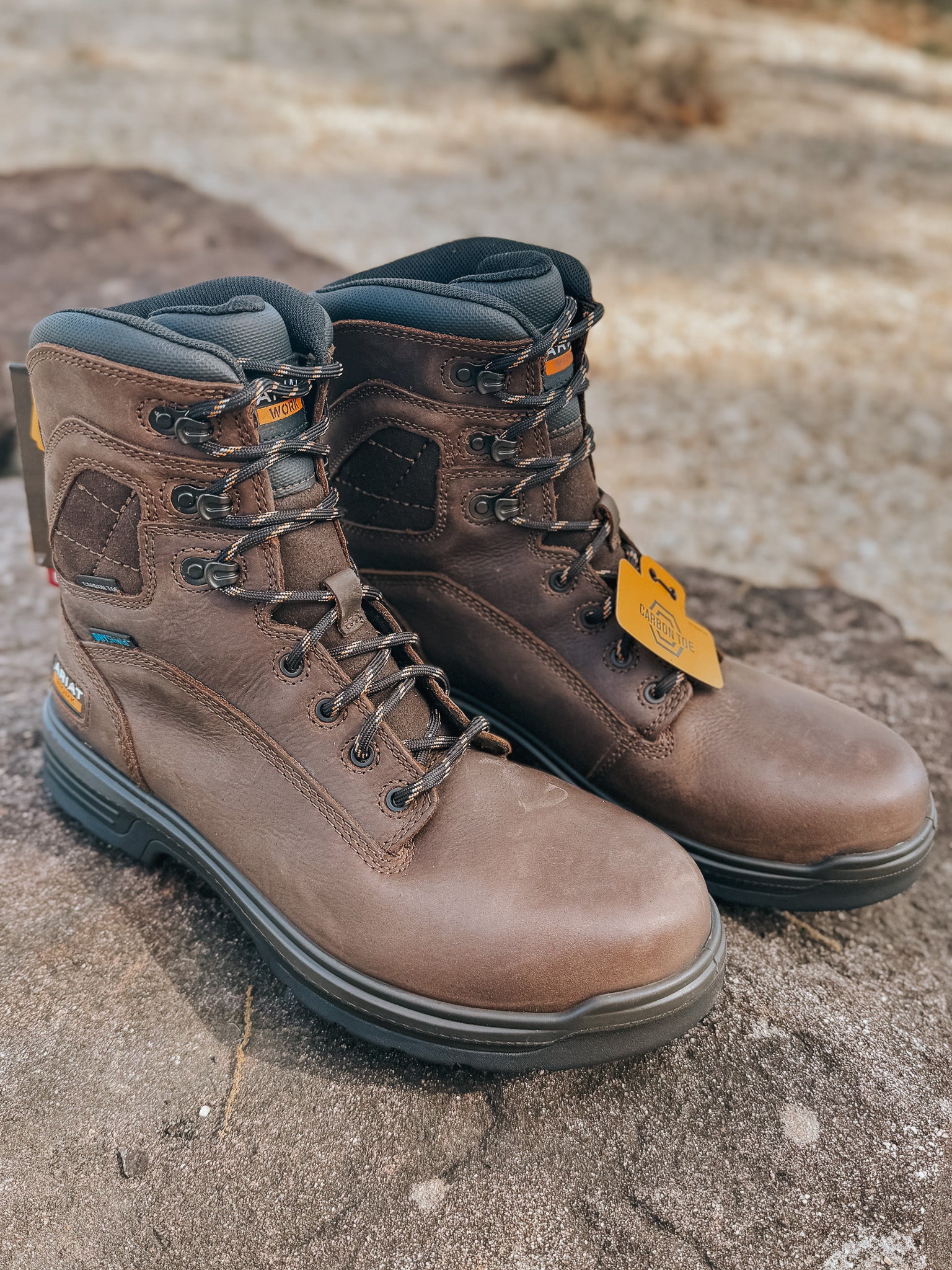 Men's Ariat Turbo 8" Waterproof Carbon Toe Work Boot