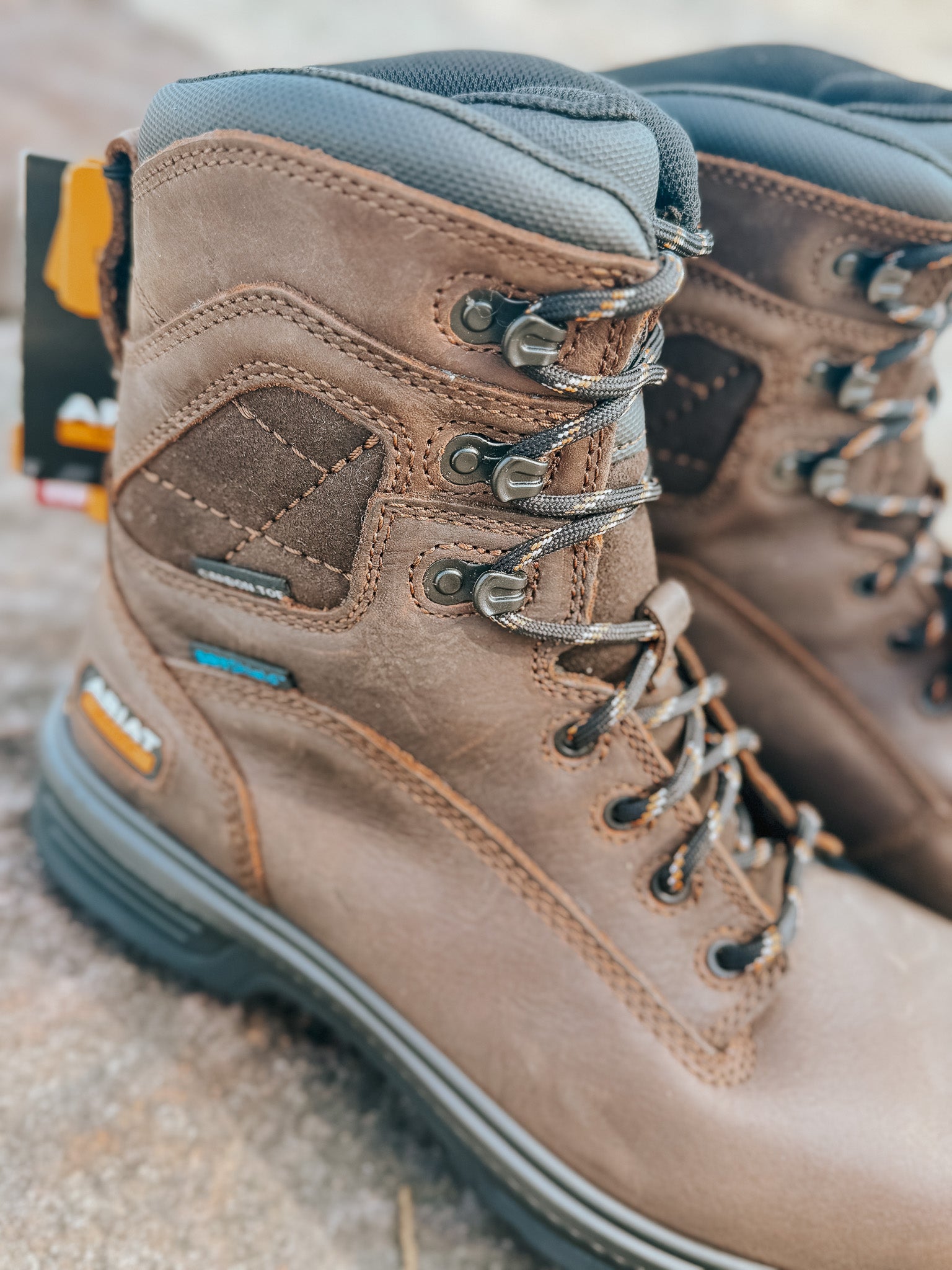 Men's Ariat Turbo 8" Waterproof Carbon Toe Work Boot