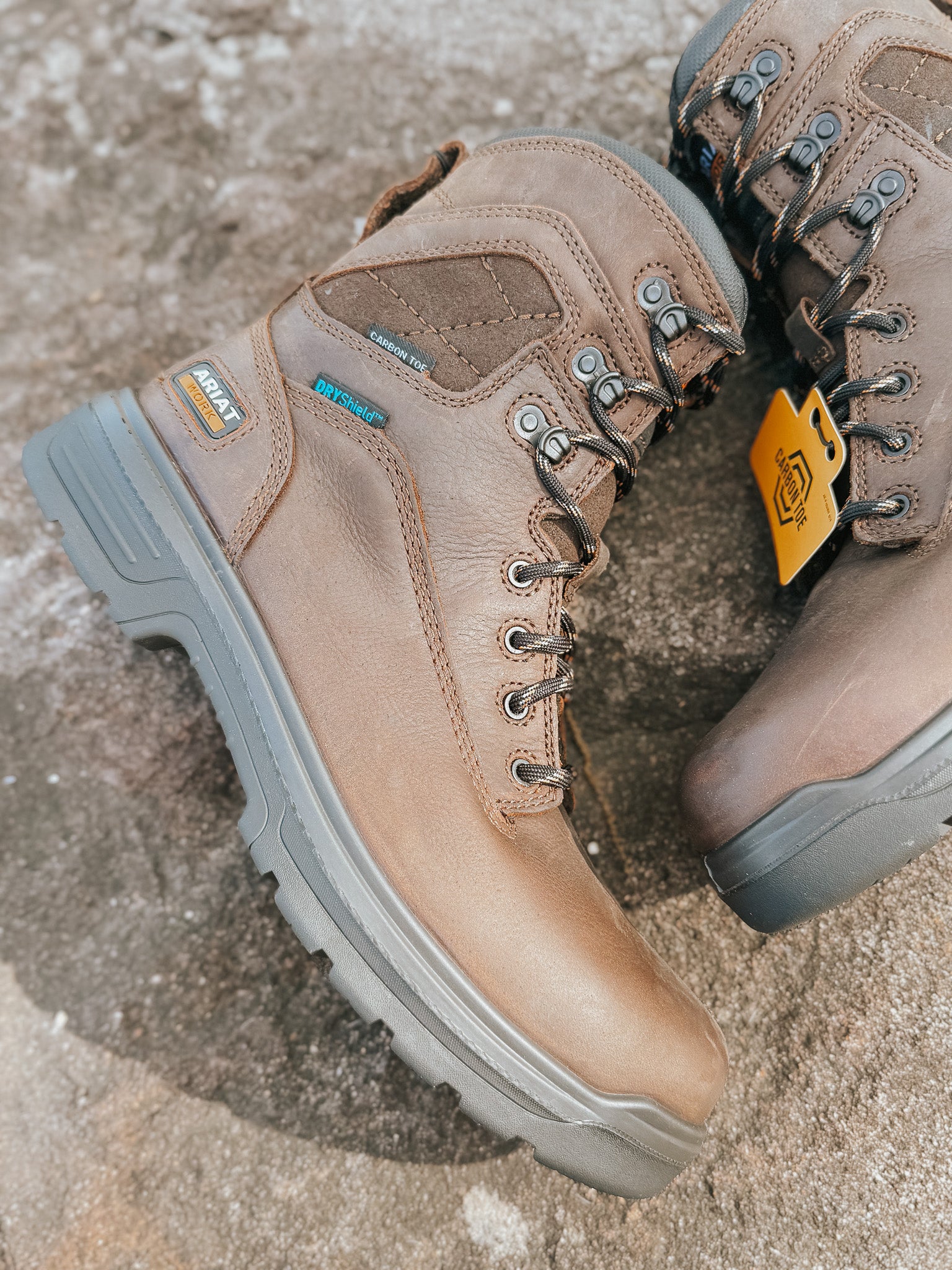 Men's Ariat Turbo 8" Waterproof Carbon Toe Work Boot